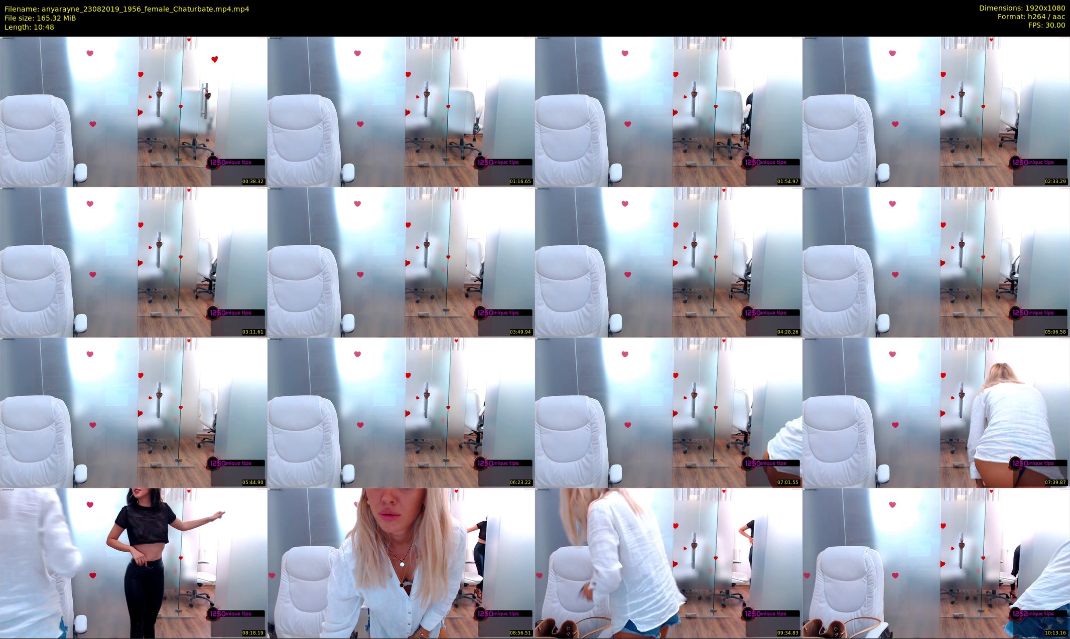 anyarayne — 11 minute Chaturbate female cam show recording, 1080p, Aug 23, 2019