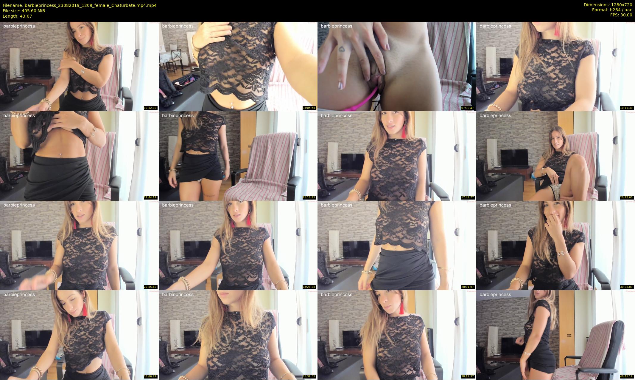 barbieprincess — 44 minute Chaturbate female cam show recording, 720p, Aug 23, 2019