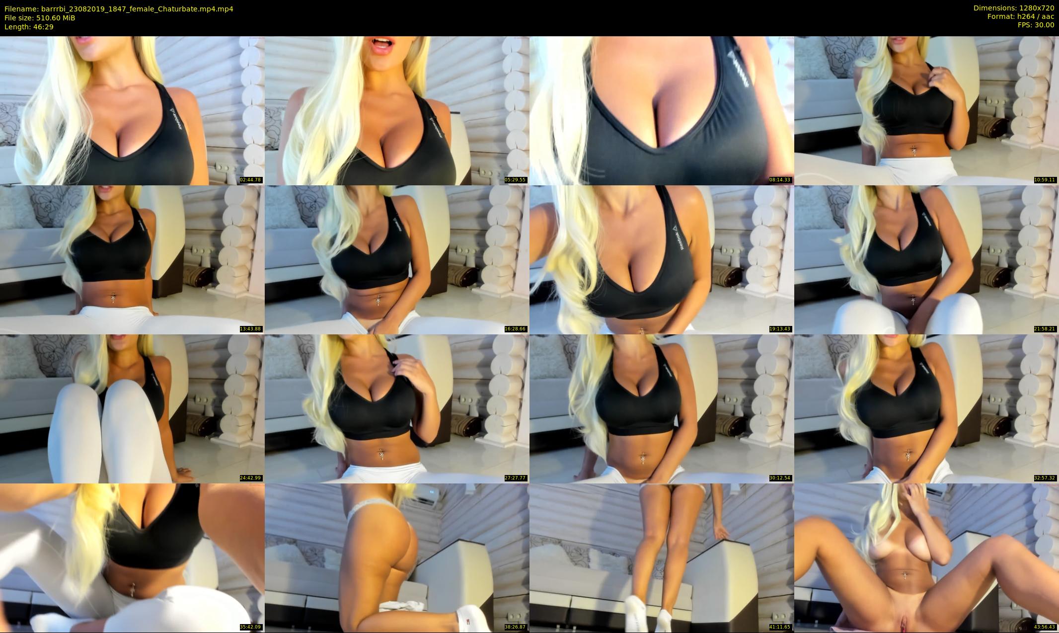 barrrbi — 47 minute Chaturbate female cam show recording, 720p, Aug 23, 2019
