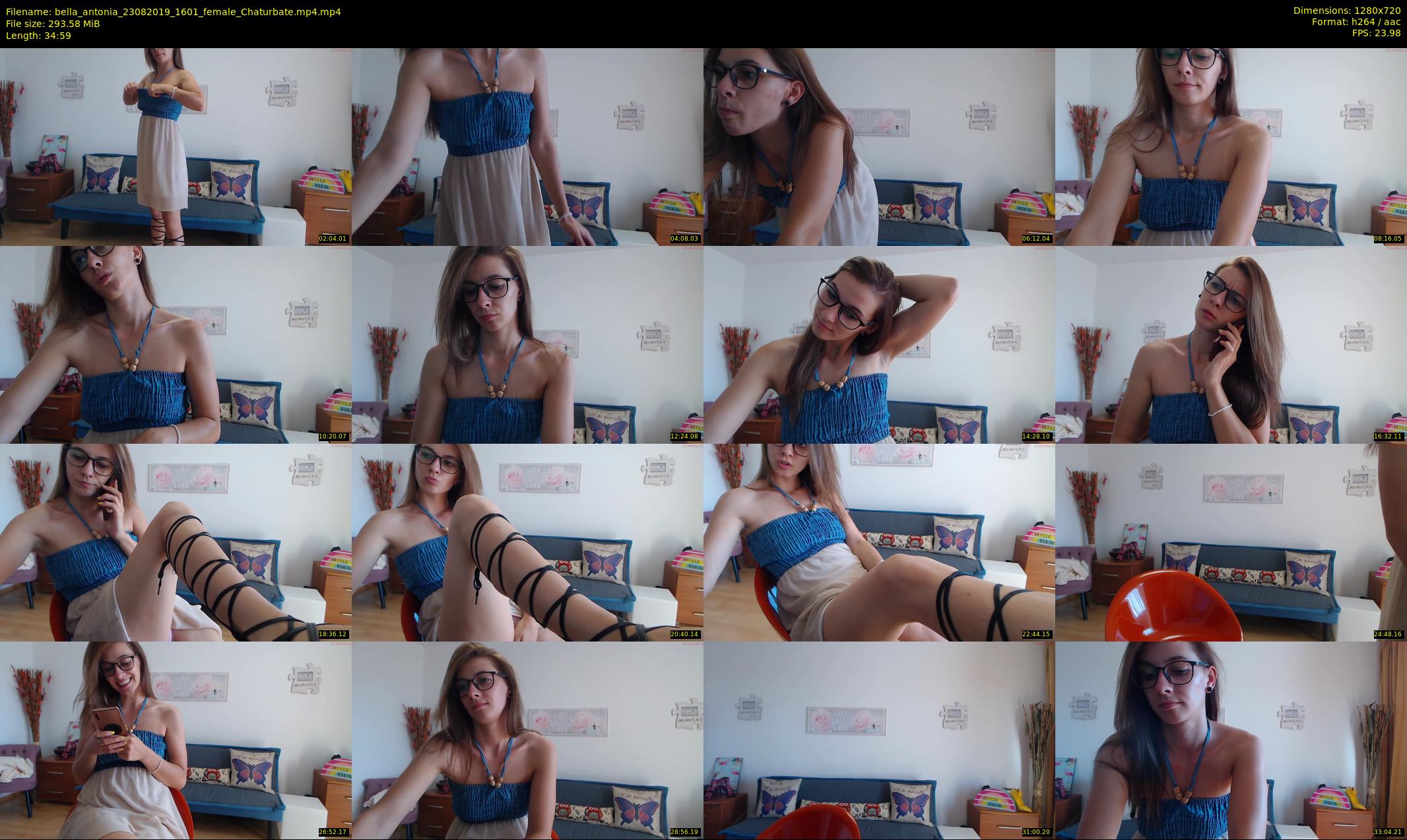 bella_antonia — 35 minute Chaturbate female cam show recording, 720p, Aug 23, 2019