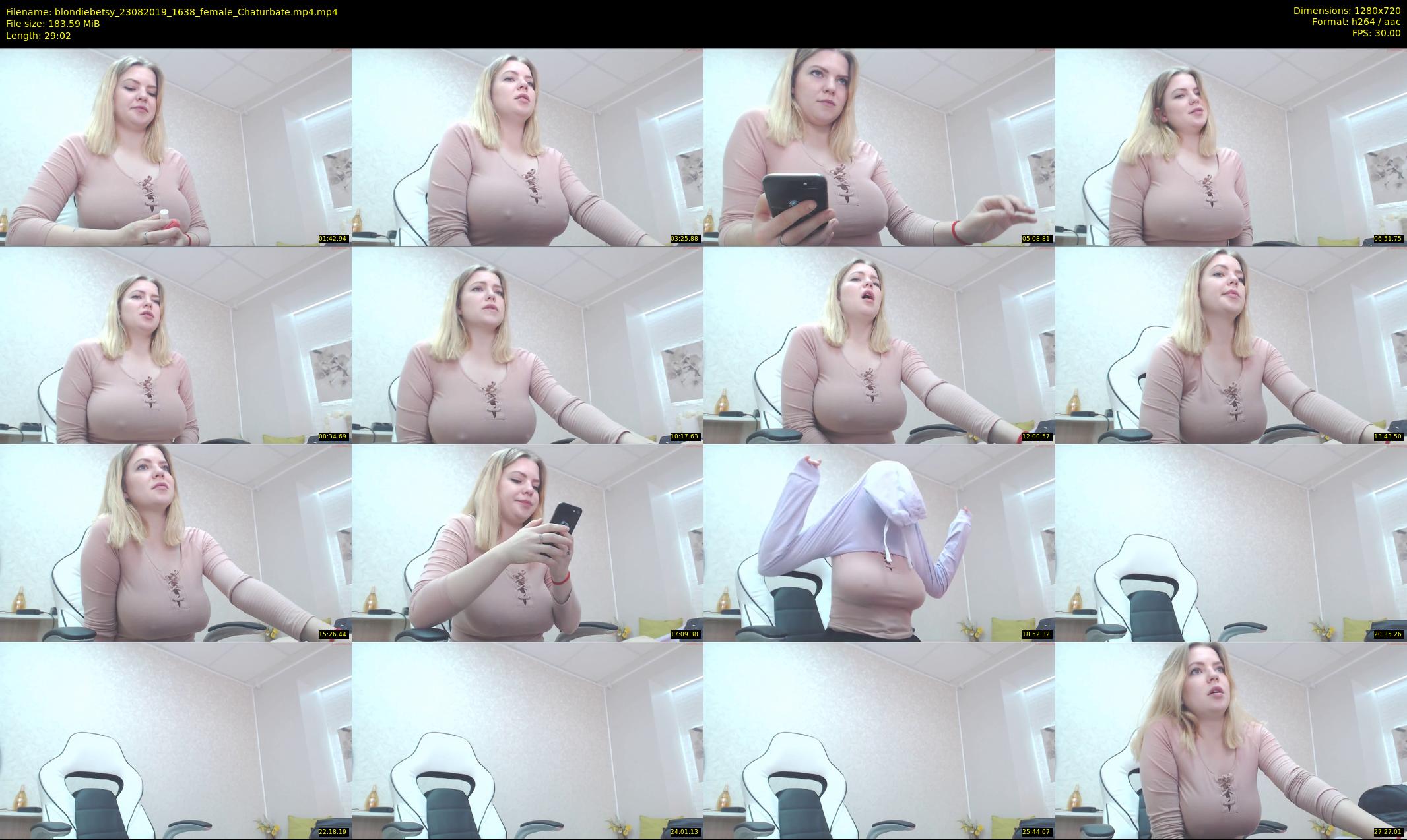 blondiebetsy — 30 minute Chaturbate female cam show recording, 720p, Aug 23, 2019
