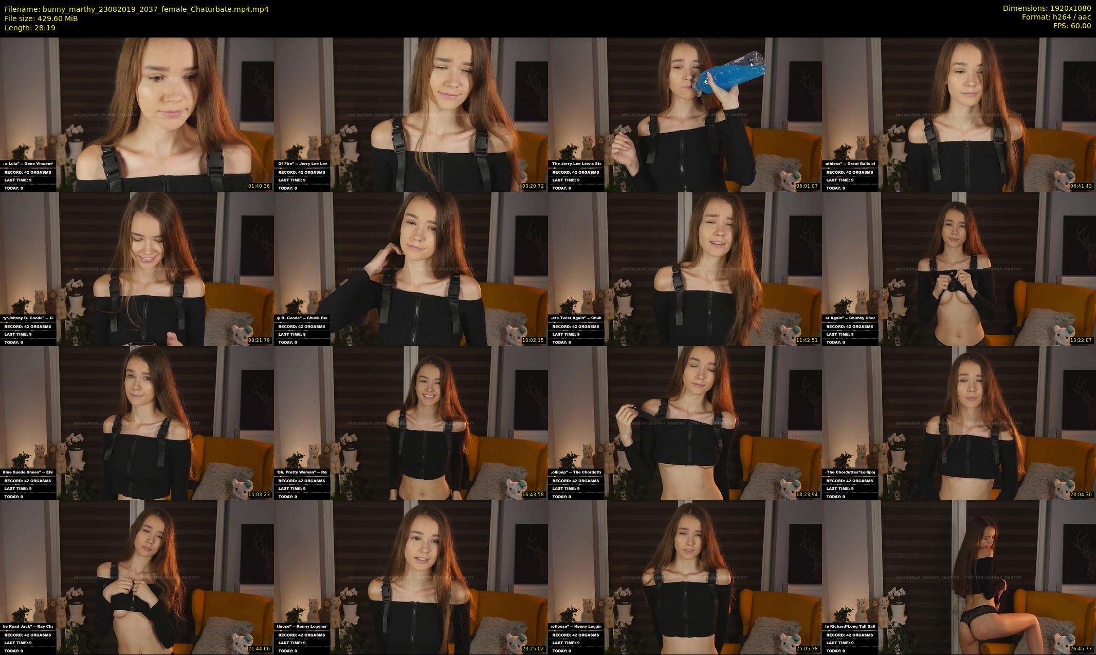 bunny_marthy — 29 minute Chaturbate female cam show recording, 1080p, Aug 23, 2019