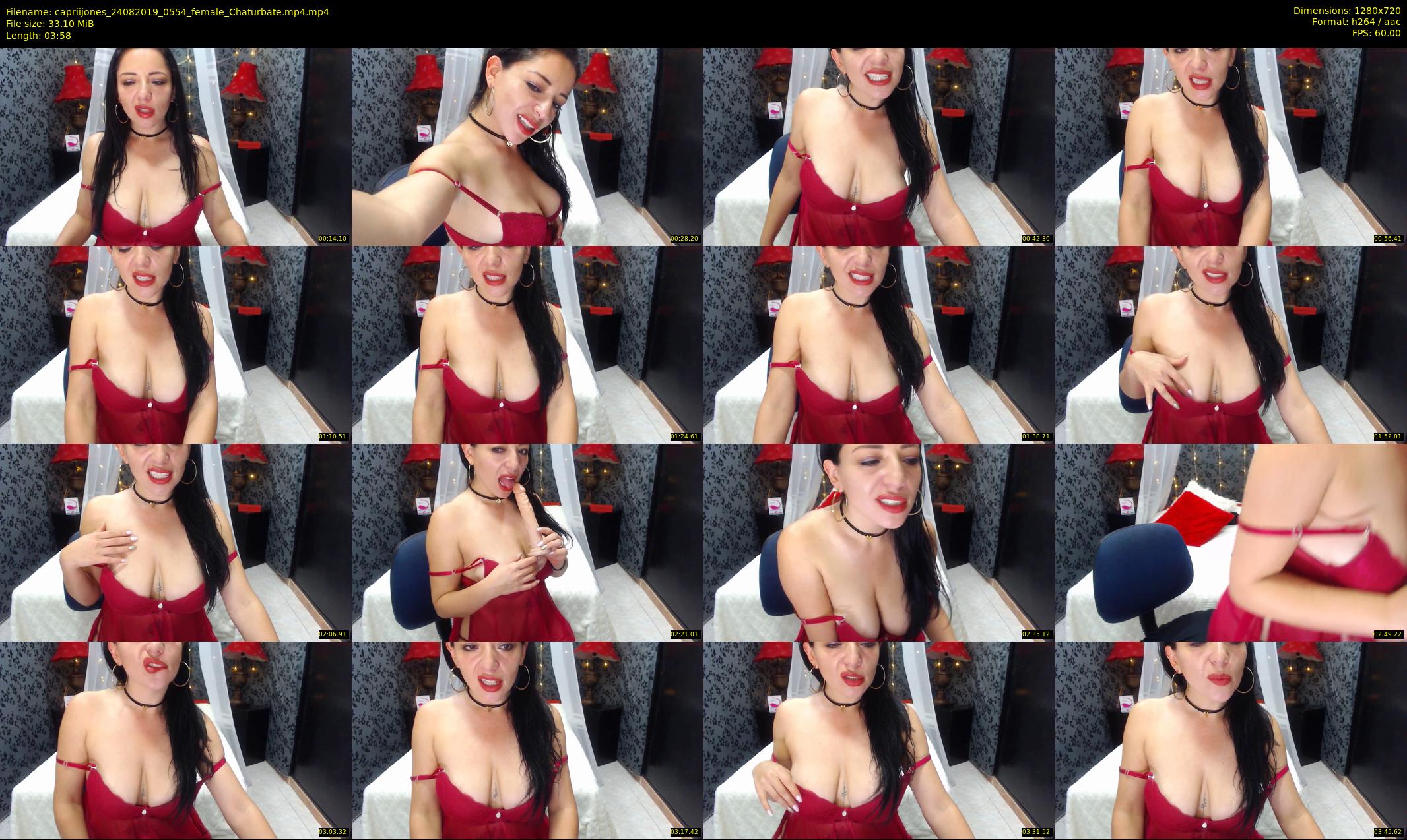 capriijones — 4 minute Chaturbate female cam show recording, 720p, Aug 24, 2019
