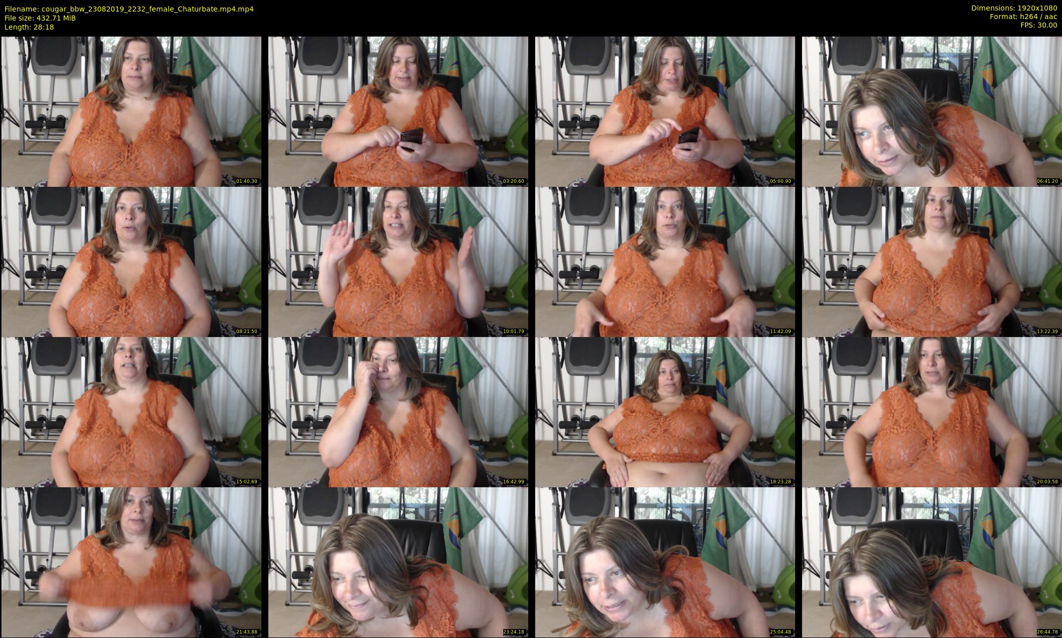 cougar_bbw — 29 minute Chaturbate female cam show recording, 1080p, Aug 23, 2019