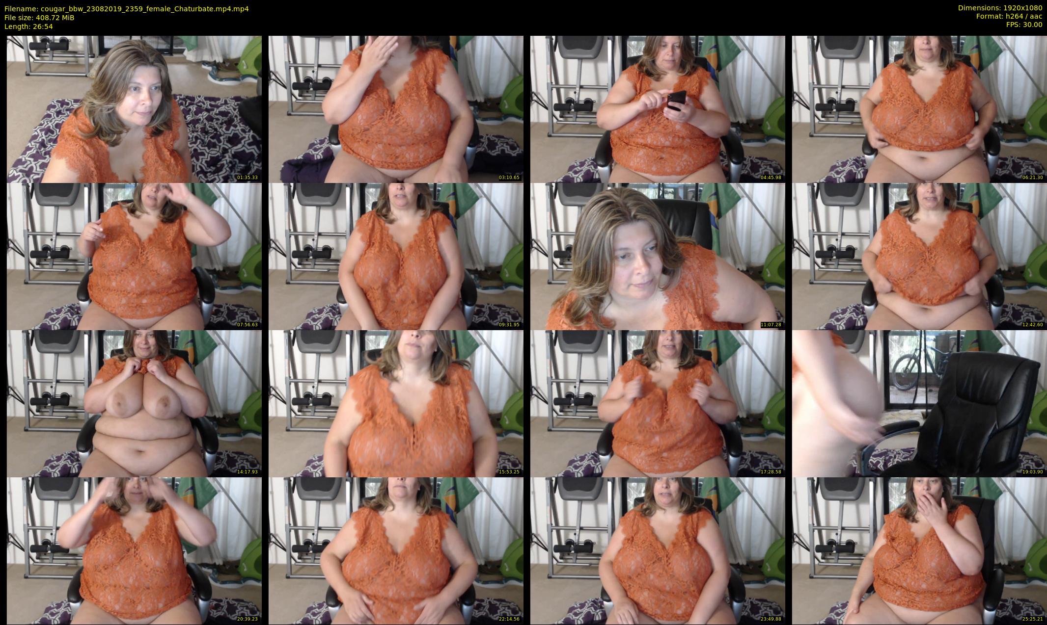 cougar_bbw — 27 minute Chaturbate female cam show recording, 1080p, Aug 23, 2019