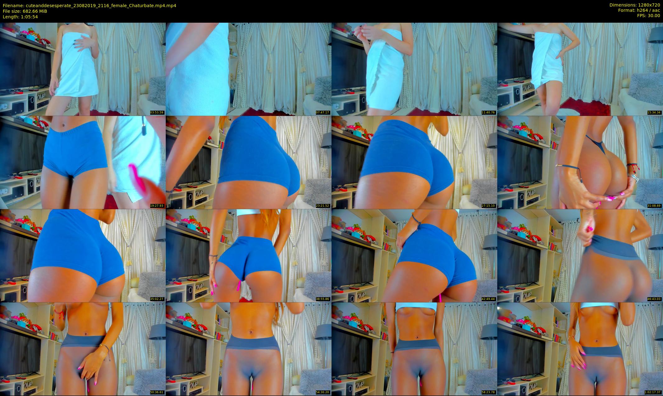 cuteanddesesperate — 66 minute Chaturbate female cam show recording, 720p, Aug 23, 2019