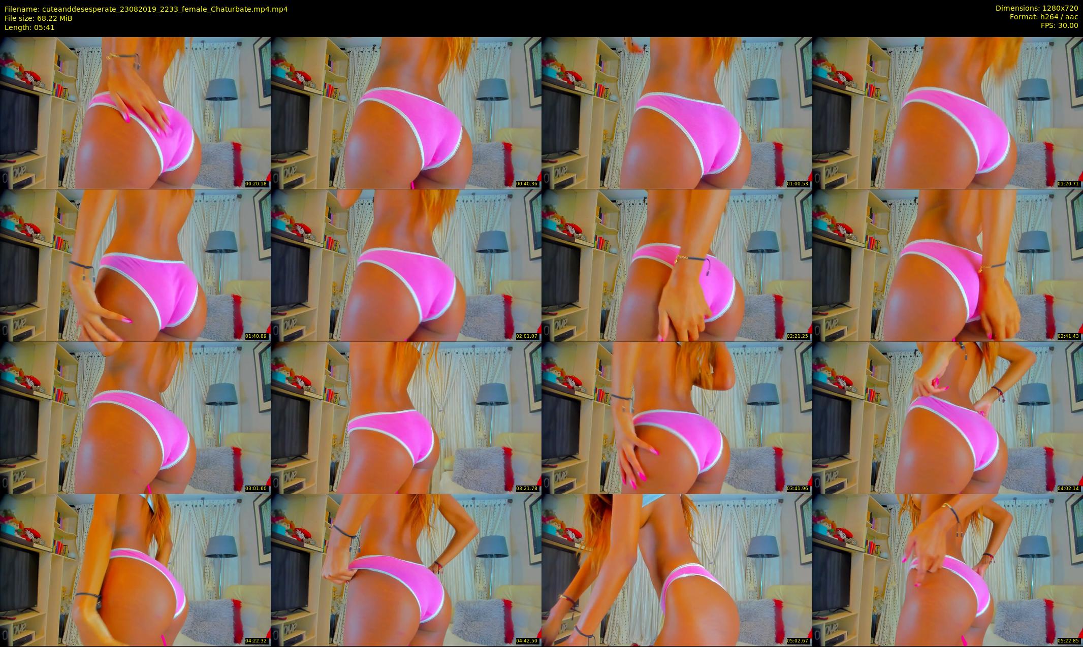 cuteanddesesperate — 6 minute Chaturbate female cam show recording, 720p, Aug 23, 2019
