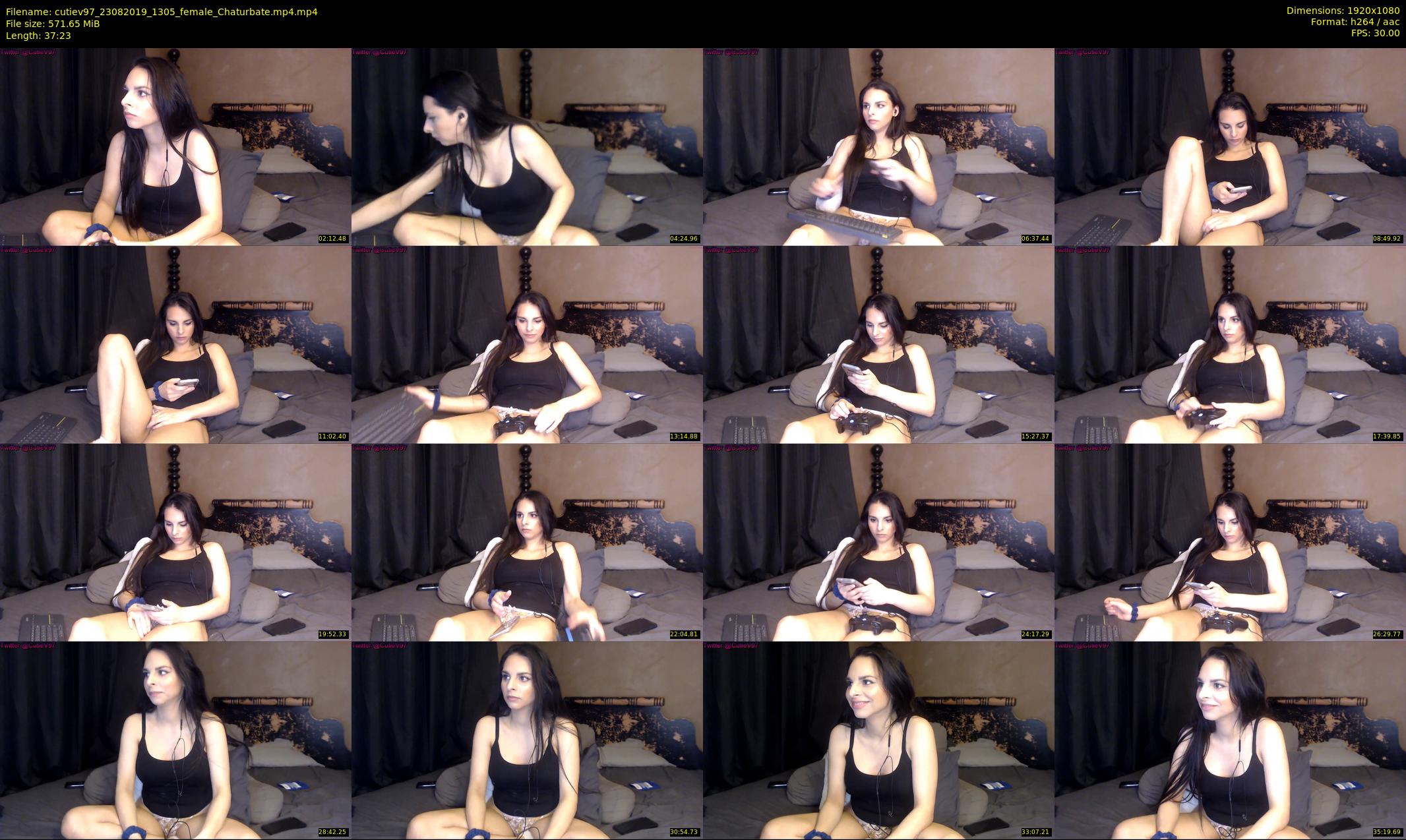 cutiev97 — 38 minute Chaturbate couple cam show recording, 1080p, Aug 23, 2019