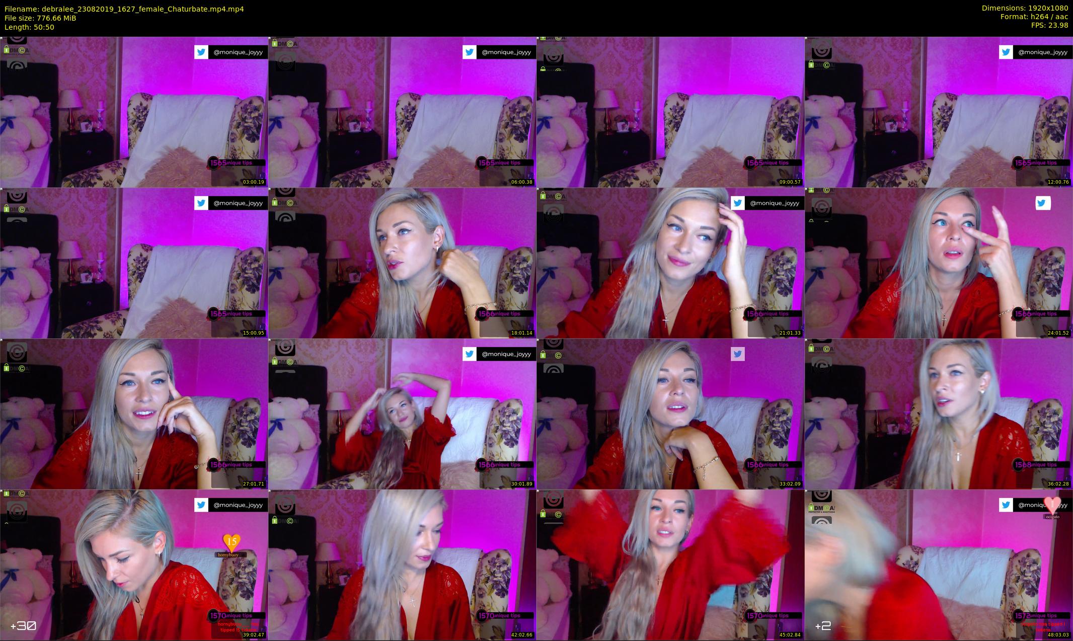 debralee — 51 minute Chaturbate female cam show recording, 1080p, Aug 23, 2019