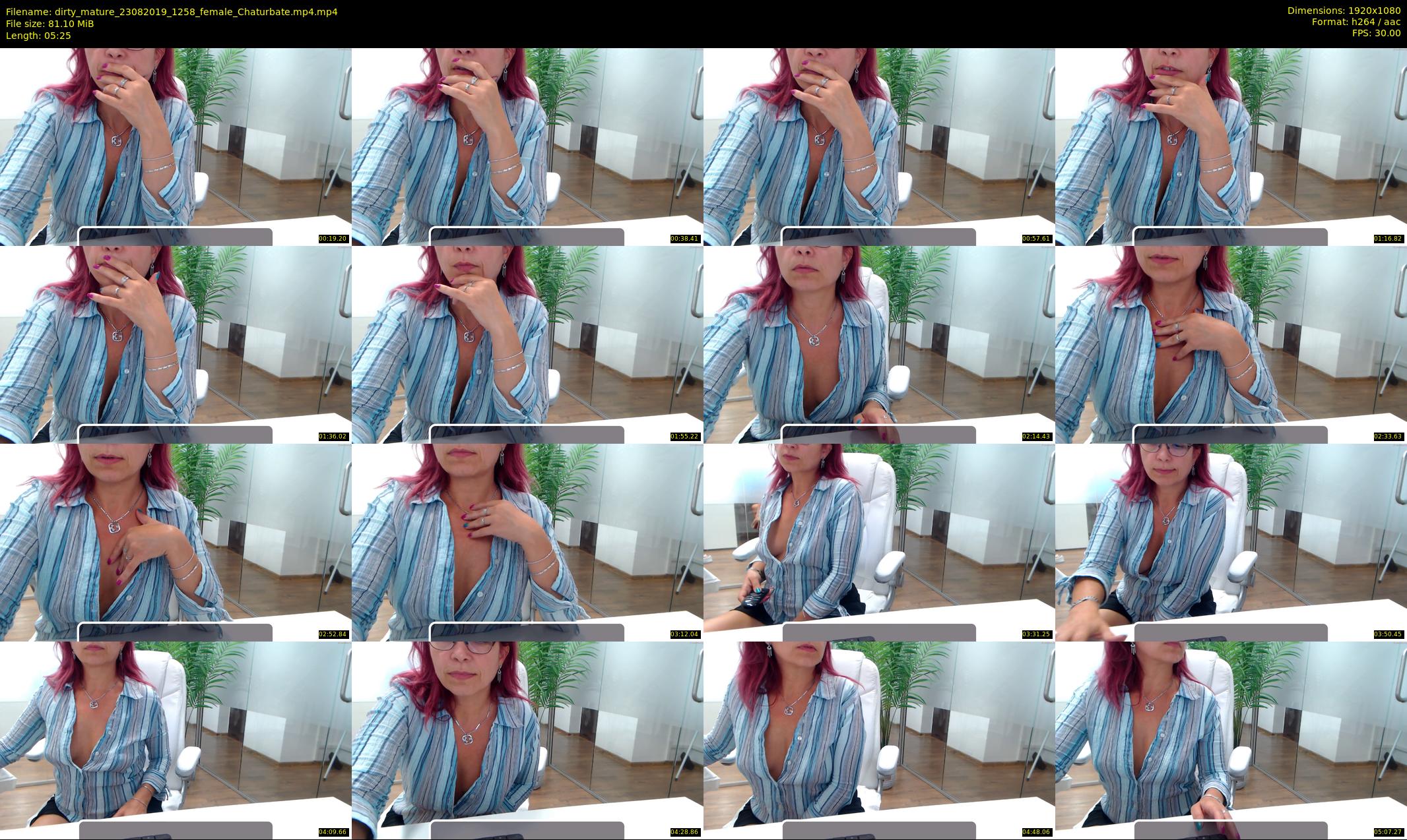 dirty_mature — 6 minute Chaturbate female cam show recording, 1080p, Aug 23, 2019