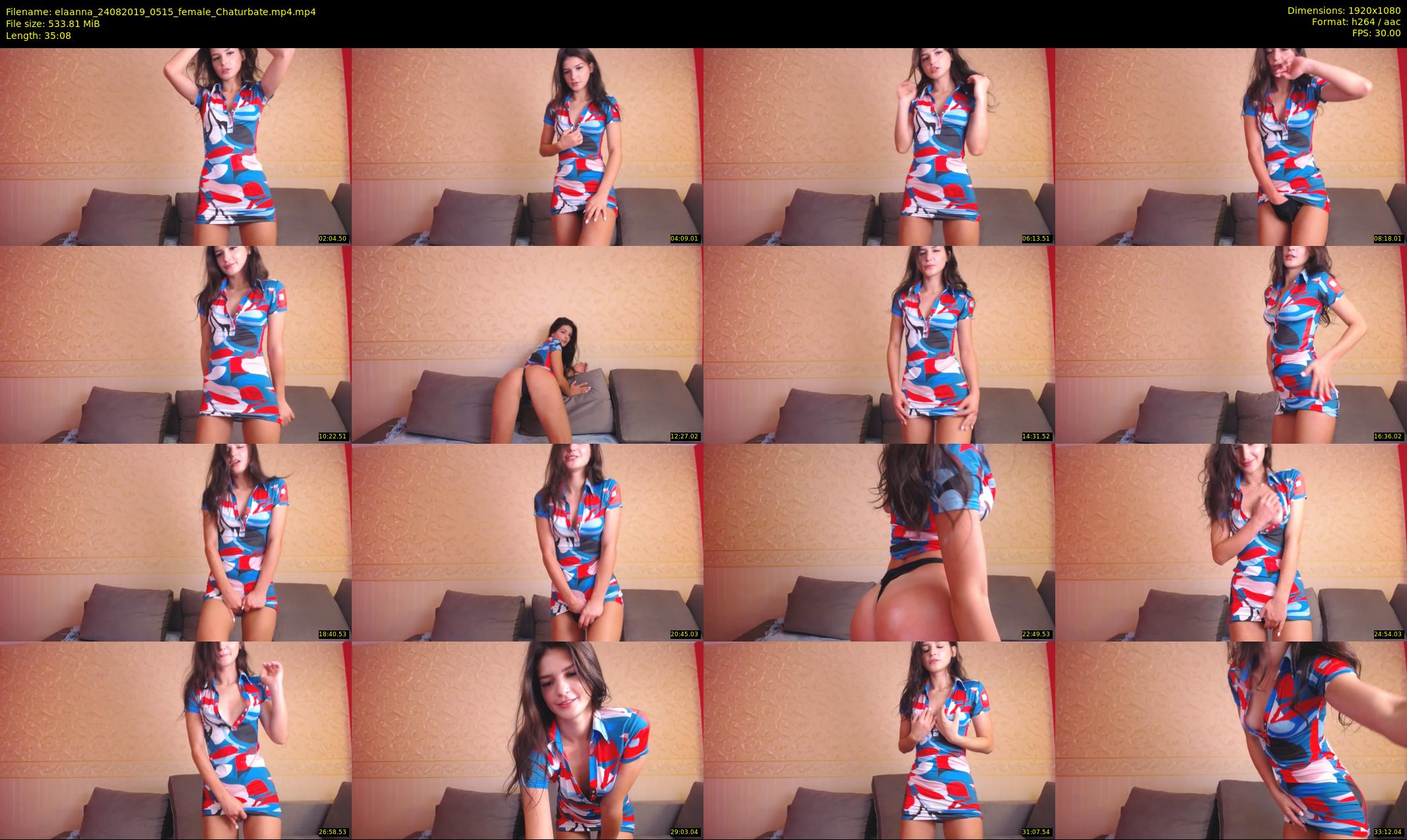 elaanna — 36 minute Chaturbate female cam show recording, 1080p, Aug 24, 2019