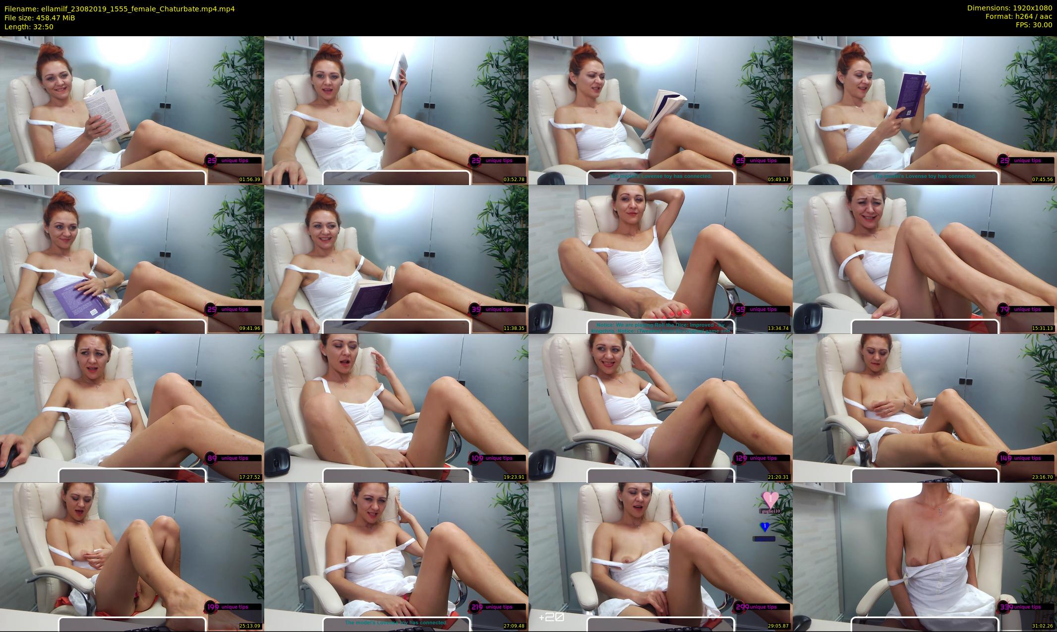 ellamilf — 33 minute Chaturbate female cam show recording, 1080p, Aug 23, 2019