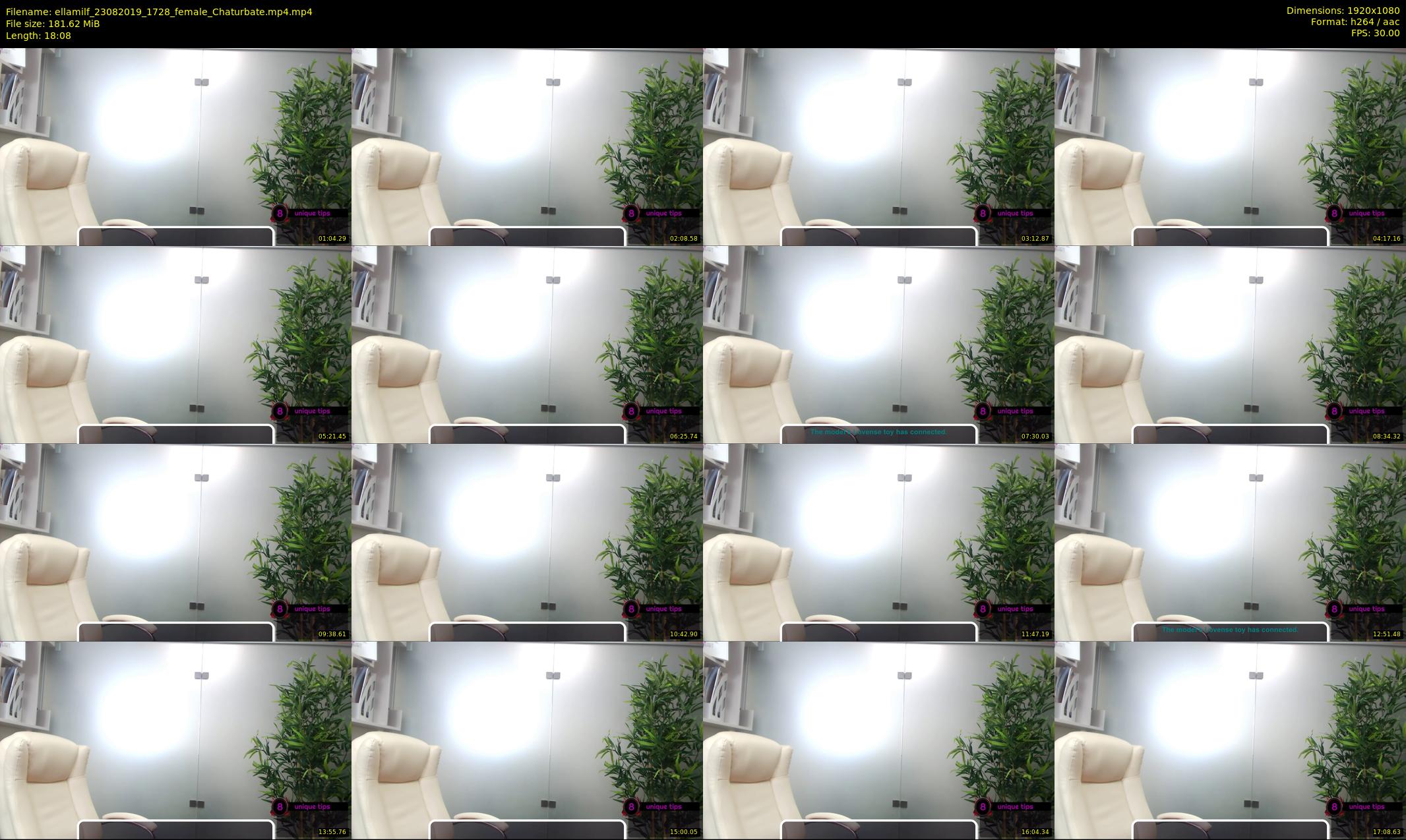 ellamilf — 19 minute Chaturbate female cam show recording, 1080p, Aug 23, 2019