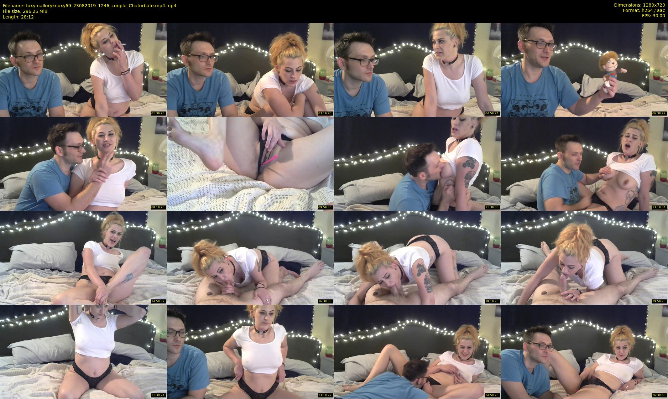 foxymalloryknoxy69 — 29 minute Chaturbate couple cam show recording, 720p, Aug 23, 2019
