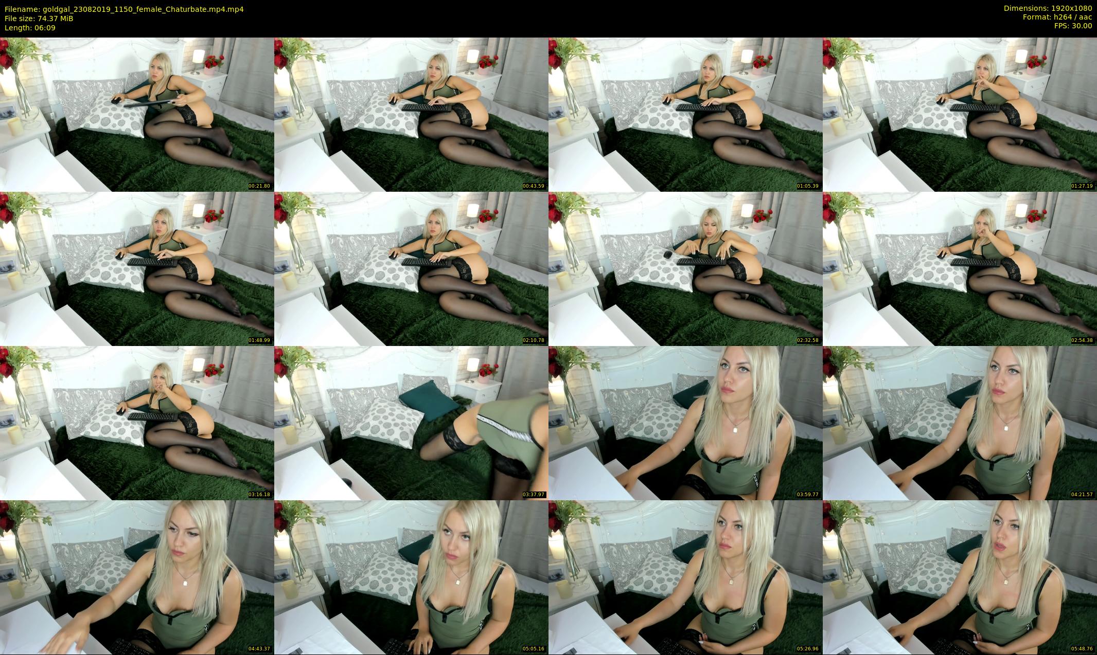 goldgal — 7 minute Chaturbate female cam show recording, 1080p, Aug 23, 2019