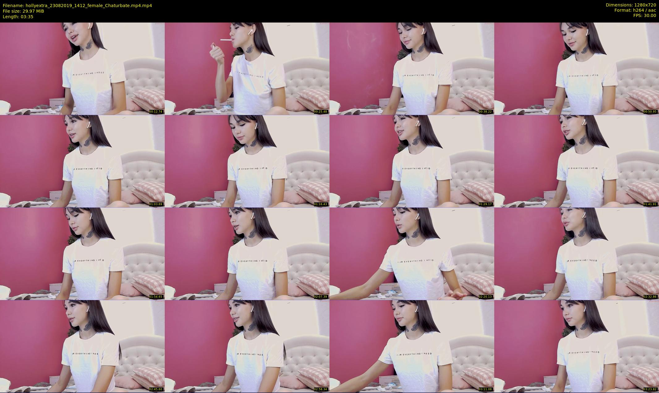 hollyextra — 4 minute Chaturbate female cam show recording, 720p, Aug 23, 2019
