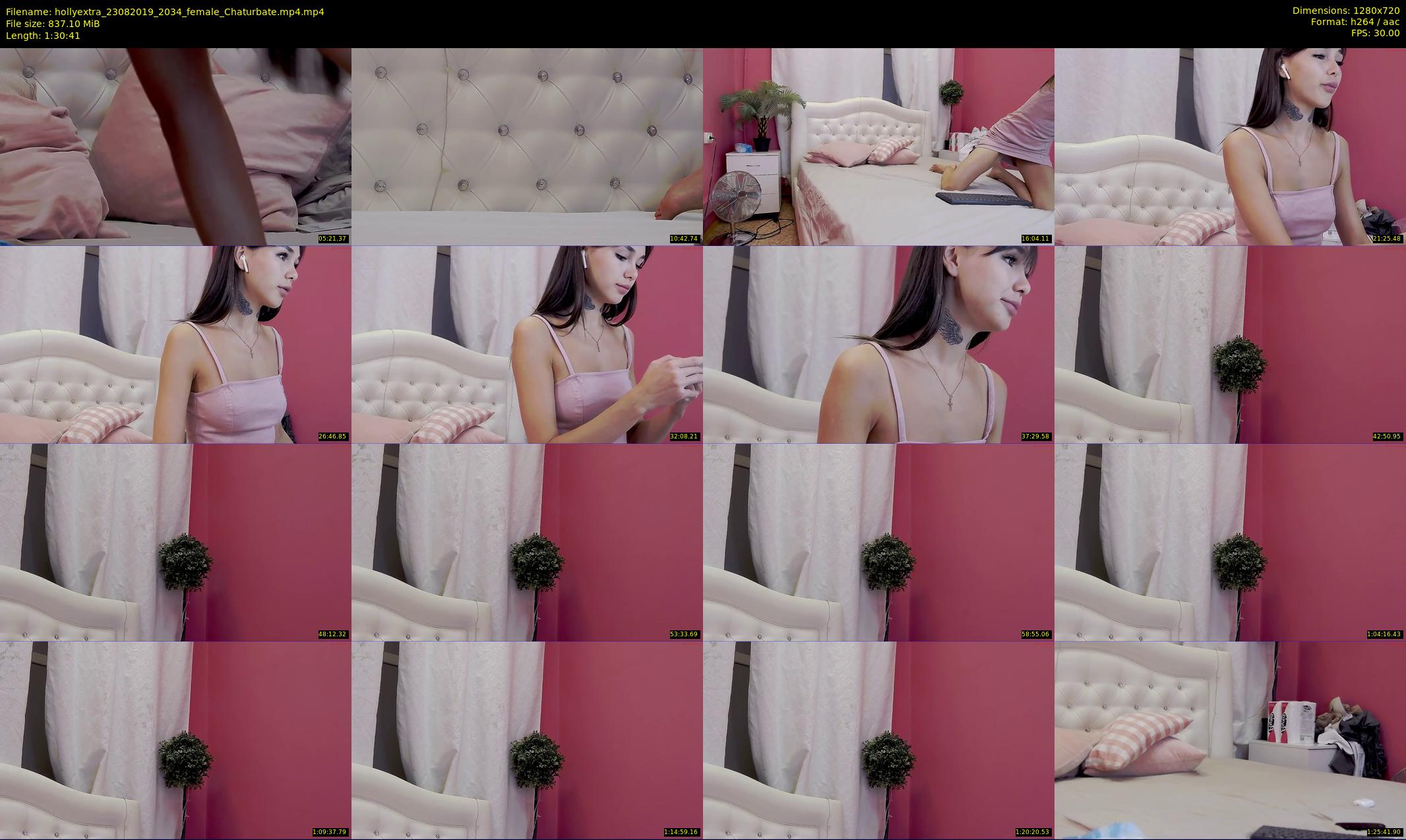 hollyextra — 91 minute Chaturbate female cam show recording, 720p, Aug 23, 2019