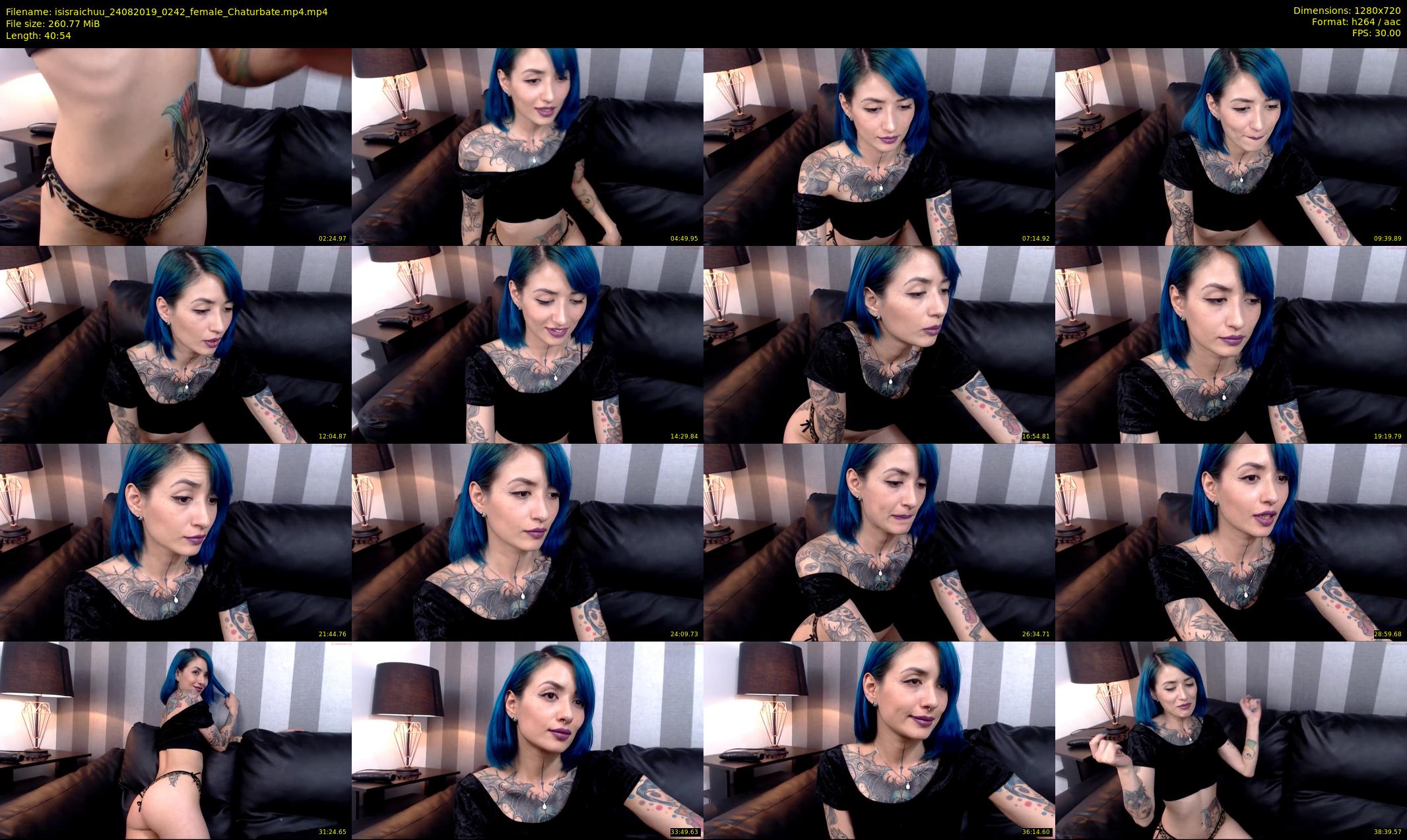 isisraichuu — 41 minute Chaturbate female cam show recording, 720p, Aug 24, 2019