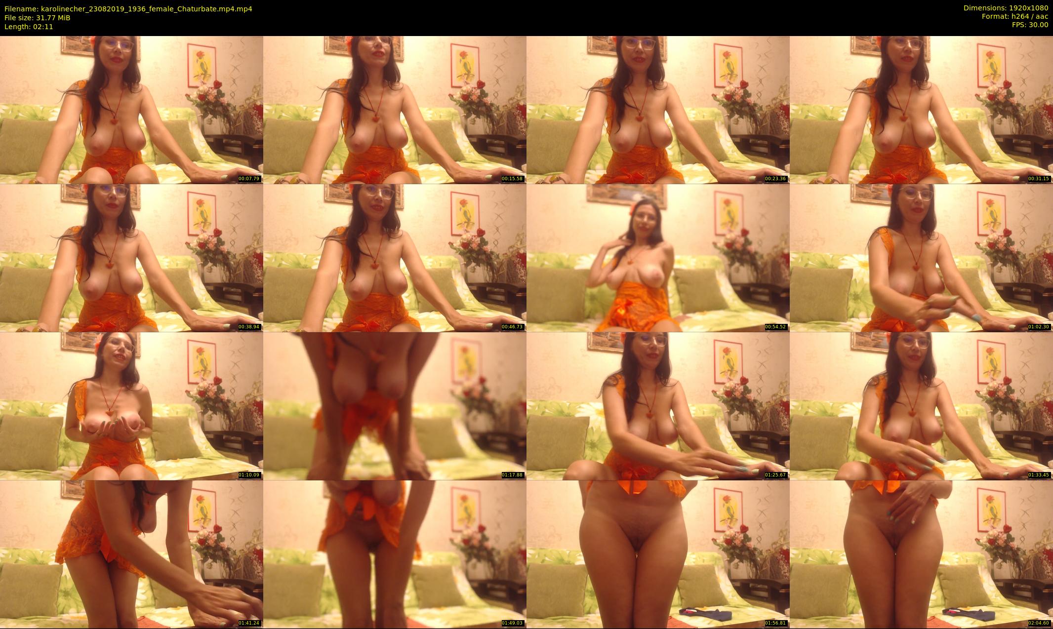 karolinecher — 3 minute Chaturbate female cam show recording, 1080p, Aug 23, 2019