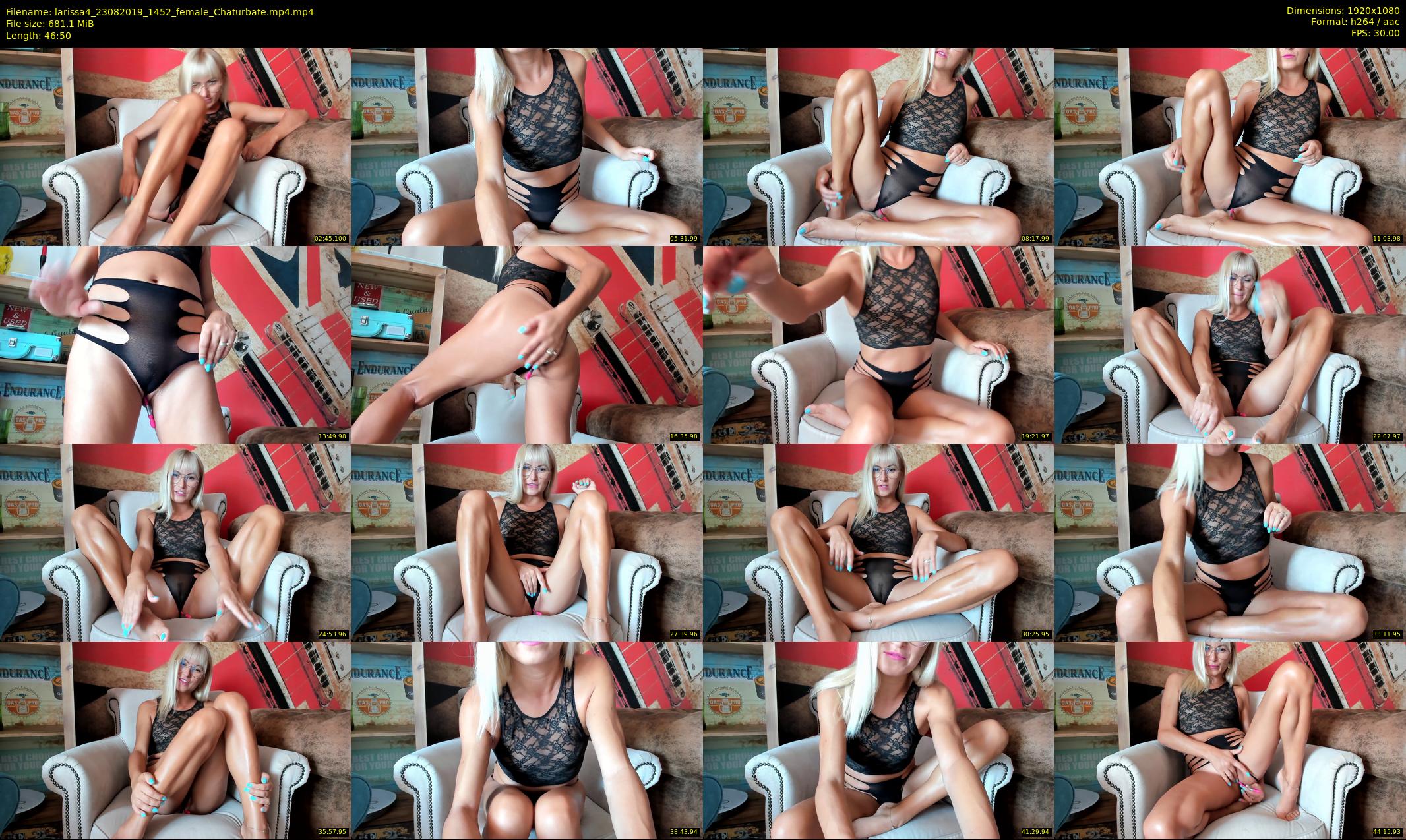 larissa4 — 47 minute Chaturbate female cam show recording, 1080p, Aug 23, 2019