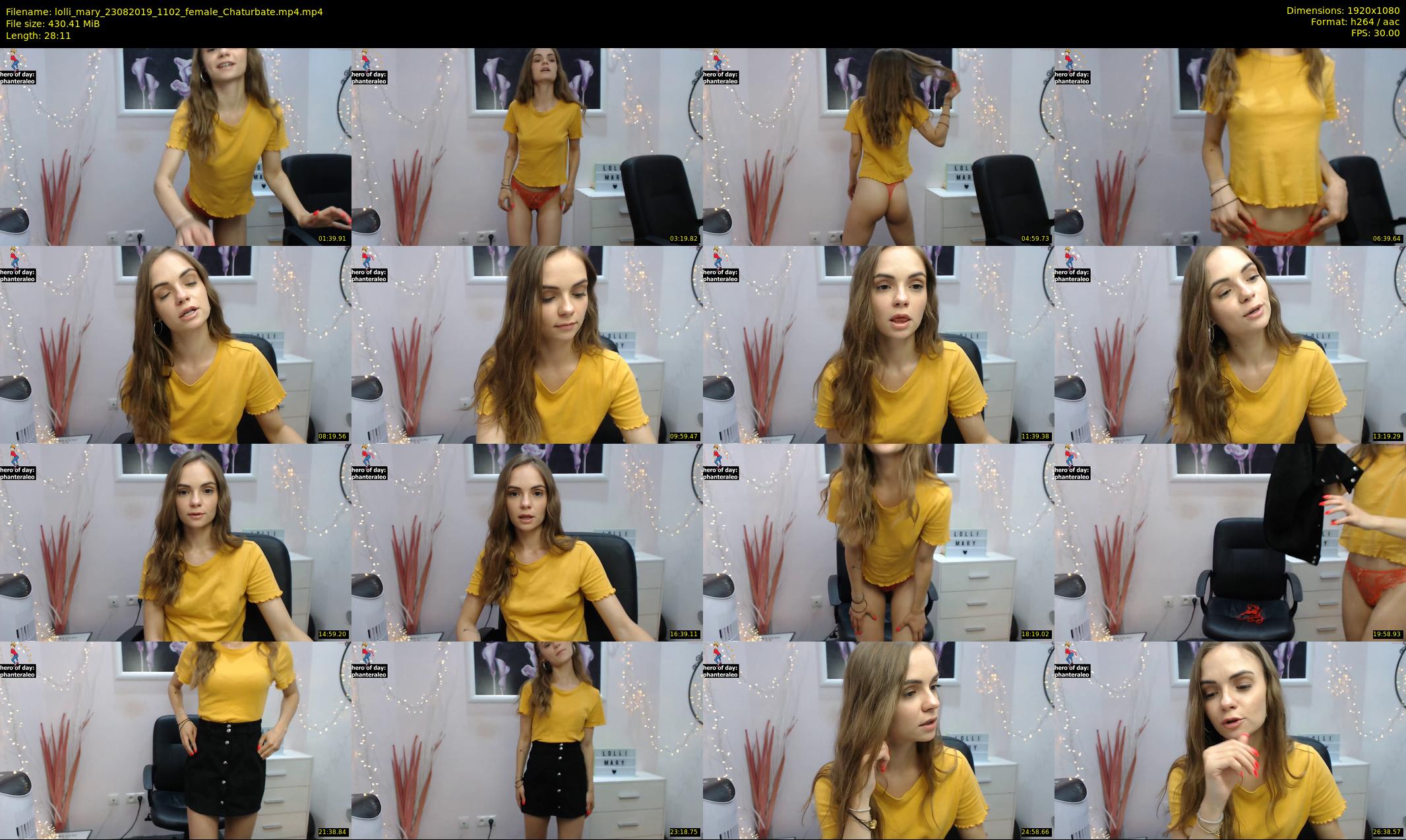 lolli_mary — 29 minute Chaturbate female cam show recording, 1080p, Aug 23, 2019