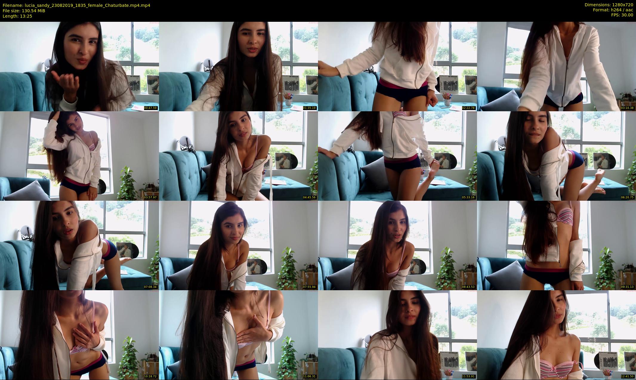 lucia_sandy — 14 minute Chaturbate female cam show recording, 720p, Aug 23, 2019
