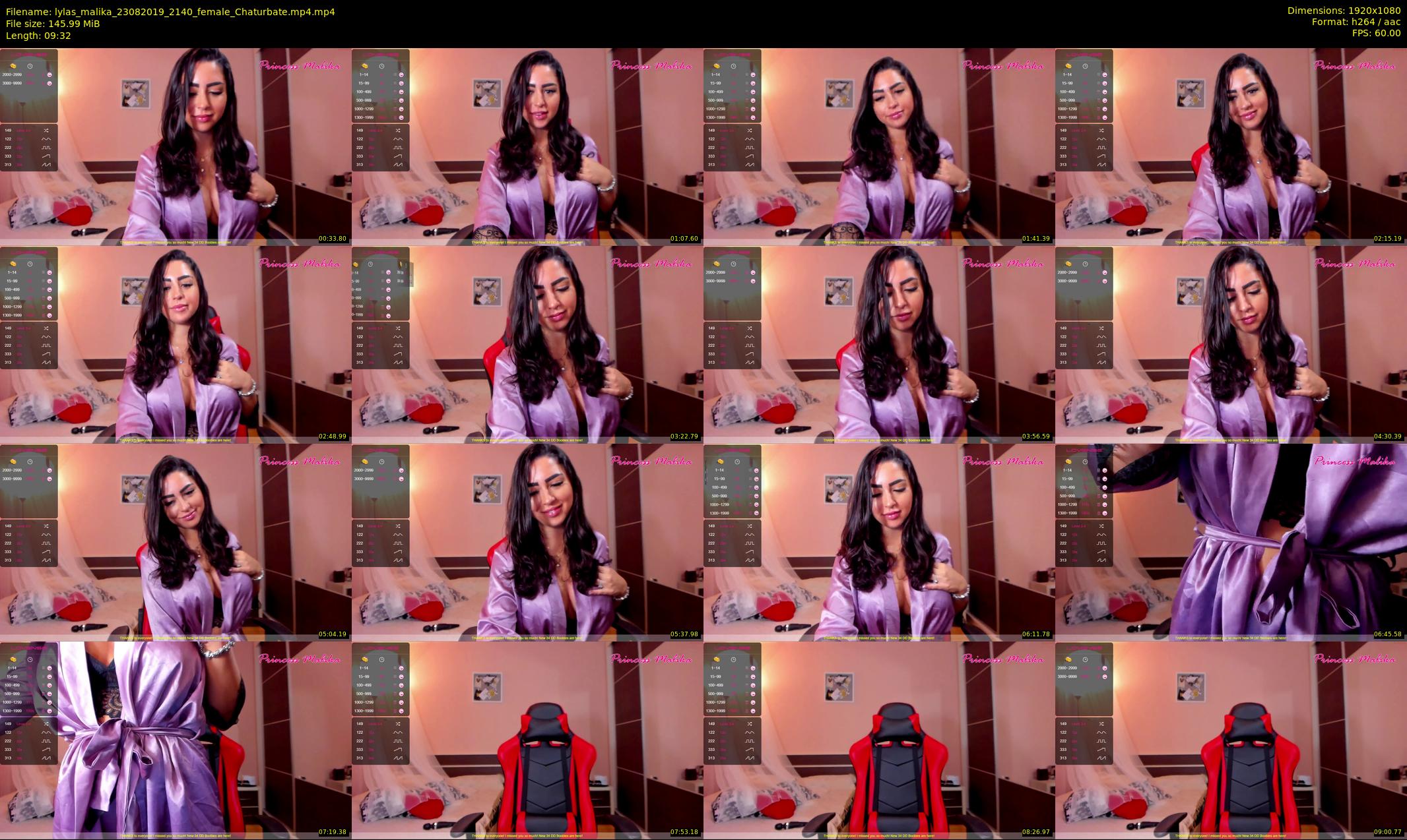 lylas_malika — 10 minute Chaturbate female cam show recording, 1080p, Aug 23, 2019