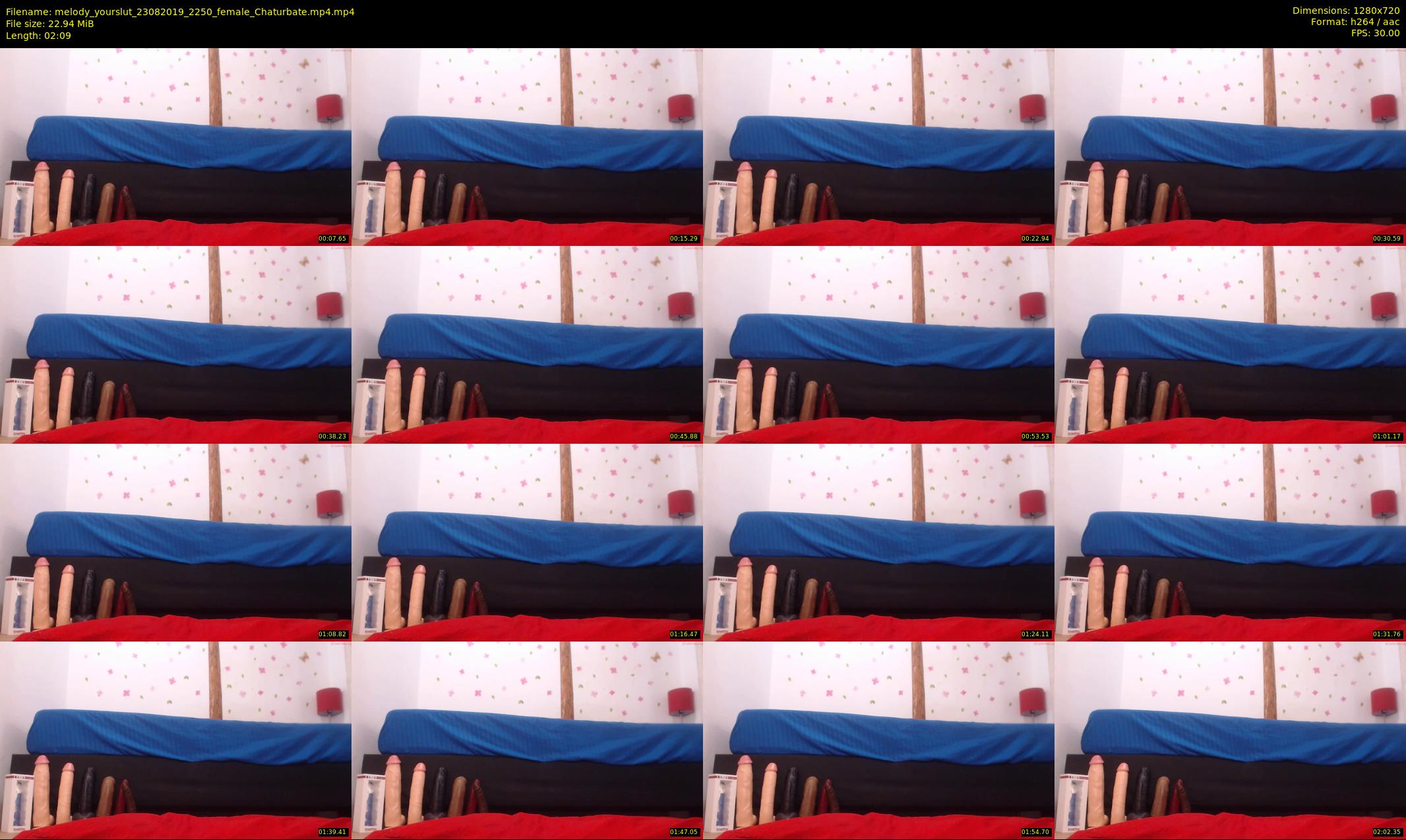 melody_yourslut — 3 minute Chaturbate female cam show recording, 720p, Aug 23, 2019