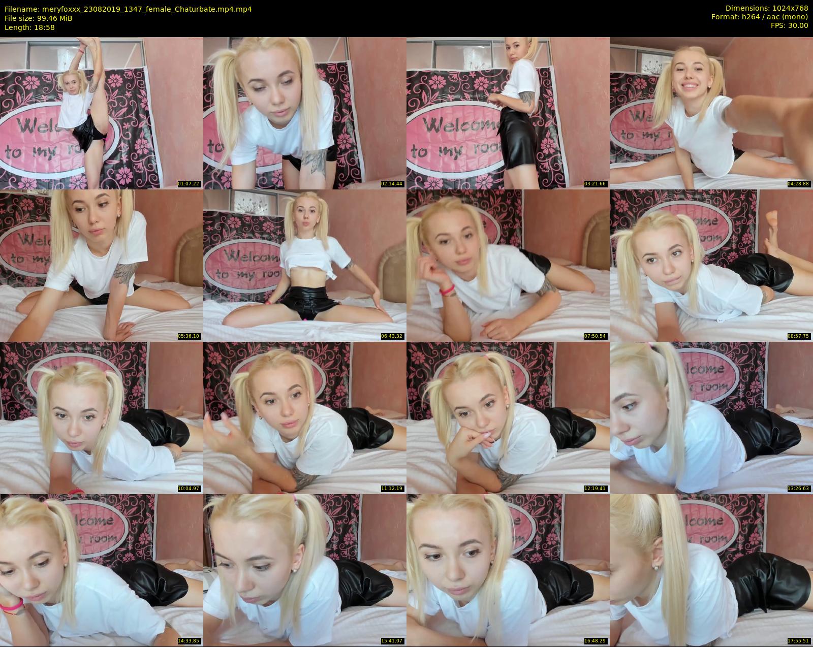 meryfoxxx — 19 minute Chaturbate female cam show recording, 720p, Aug 23, 2019