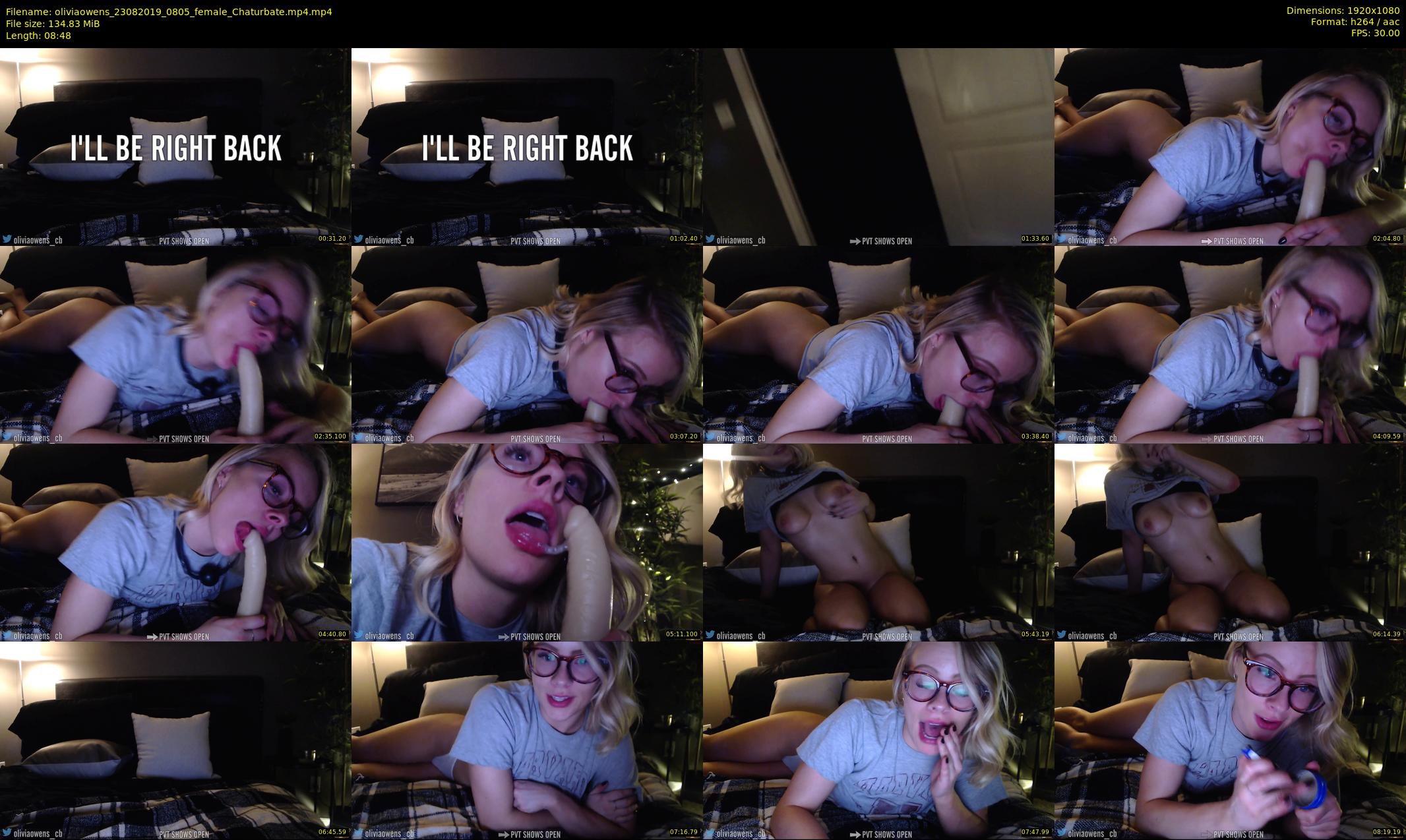oliviaowens — 9 minute Chaturbate female cam show recording, 1080p, Aug 23, 2019