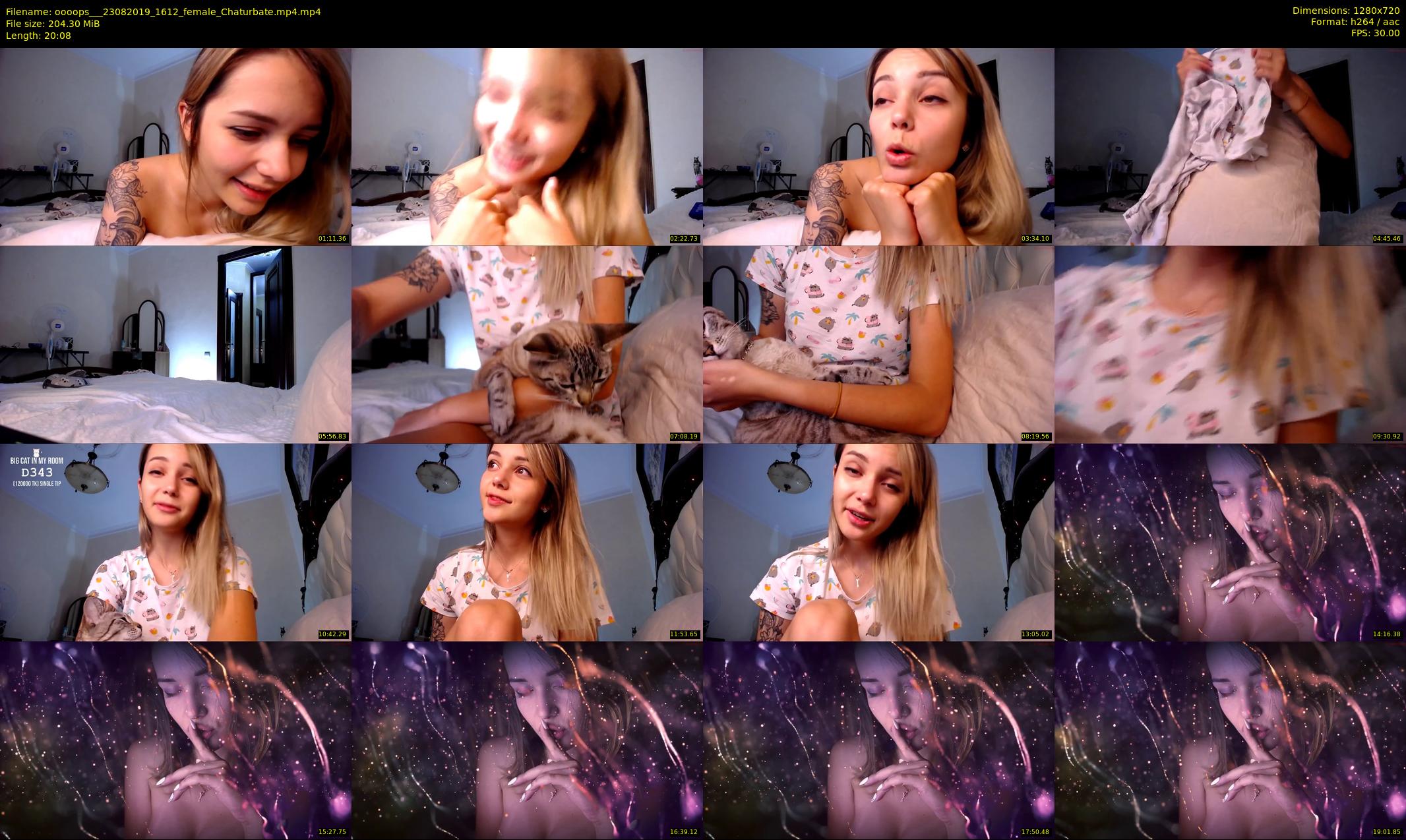oooops__ — 21 minute Chaturbate female cam show recording, 720p, Aug 23, 2019