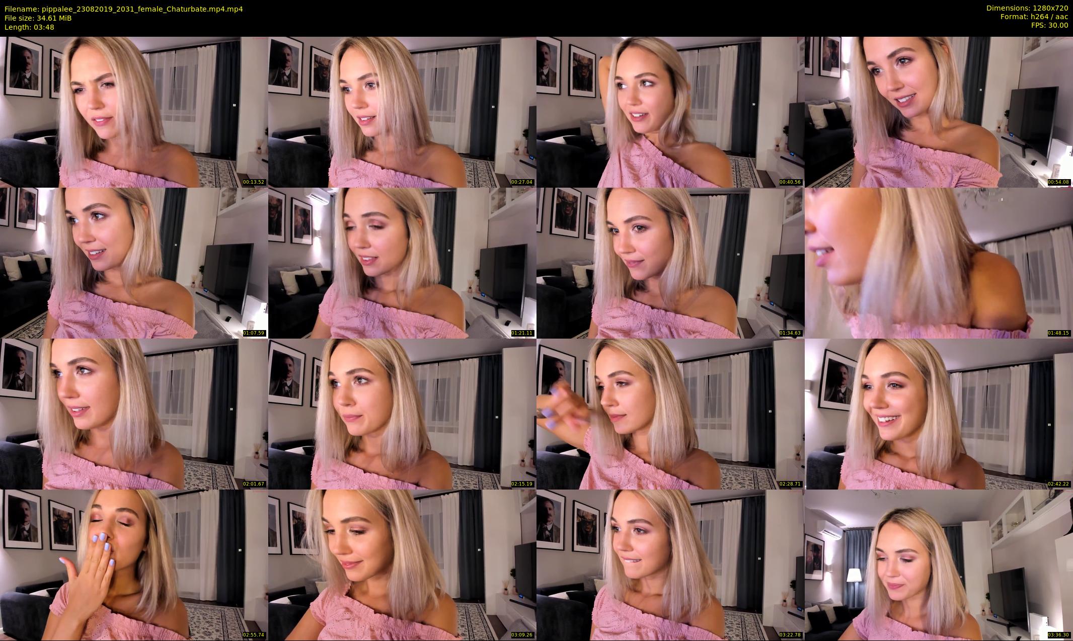 pippalee — 4 minute Chaturbate female cam show recording, 720p, Aug 23, 2019