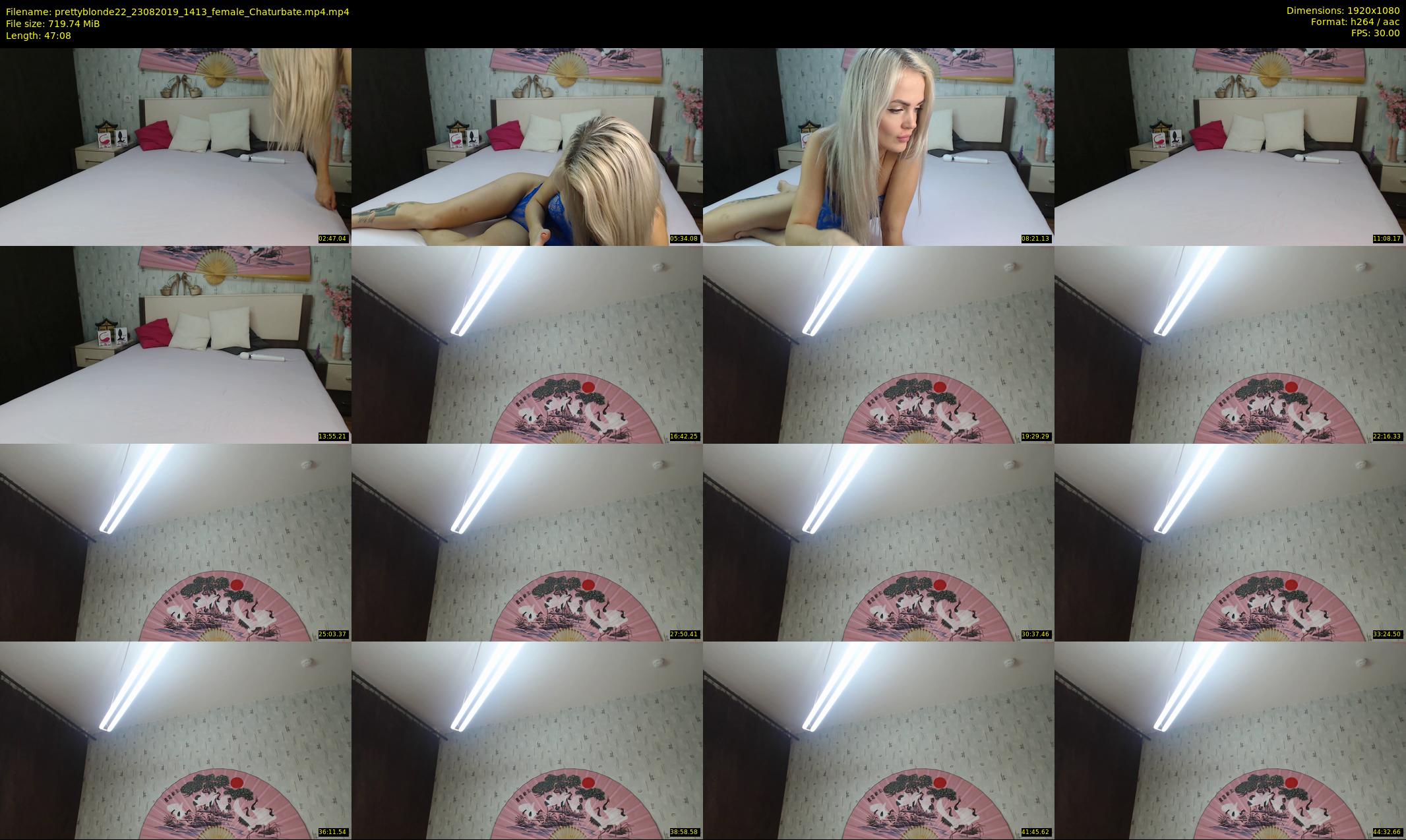 prettyblonde22 — 48 minute Chaturbate female cam show recording, 1080p, Aug 23, 2019