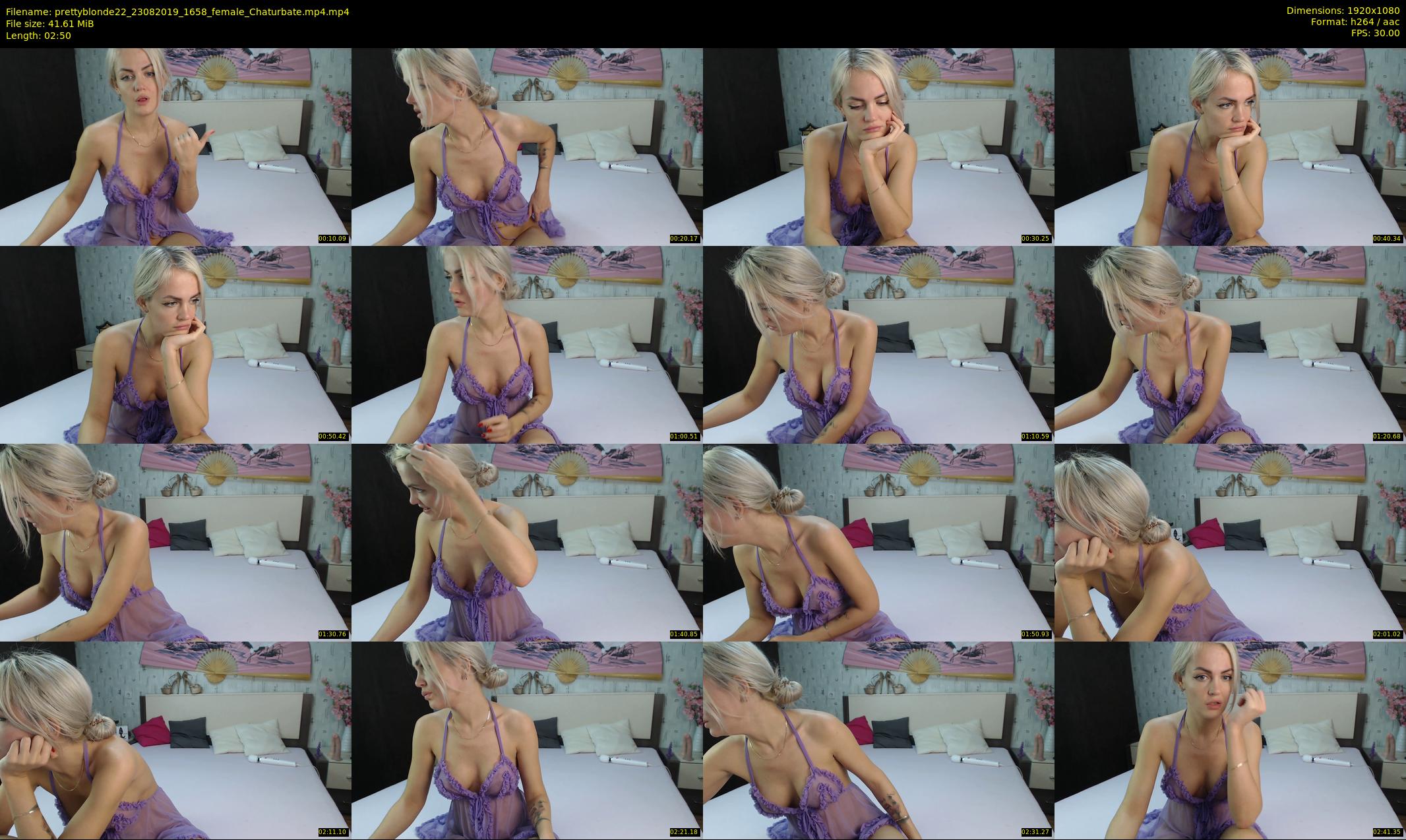 prettyblonde22 — 3 minute Chaturbate female cam show recording, 1080p, Aug 23, 2019