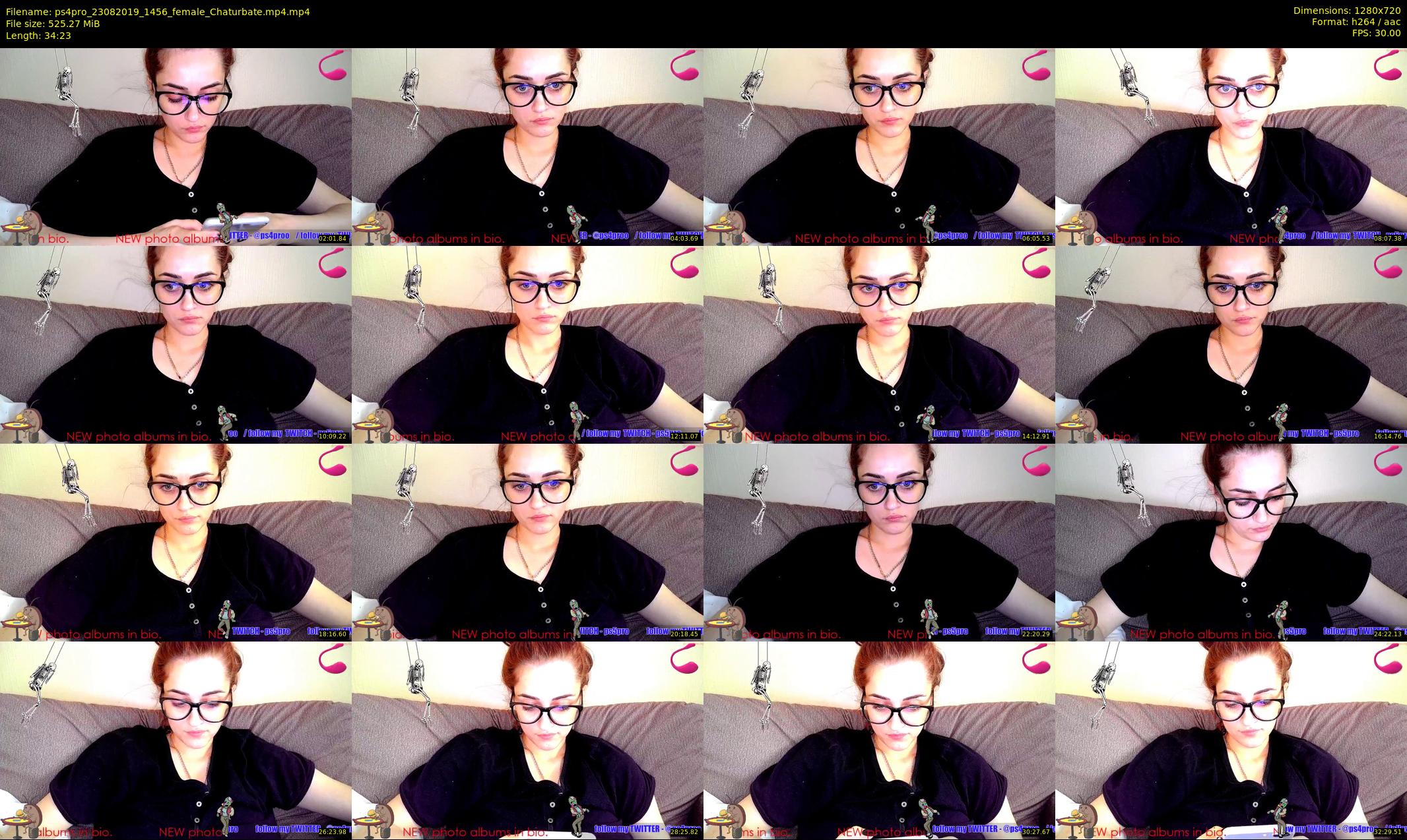 ps4pro — 35 minute Chaturbate female cam show recording, 720p, Aug 23, 2019