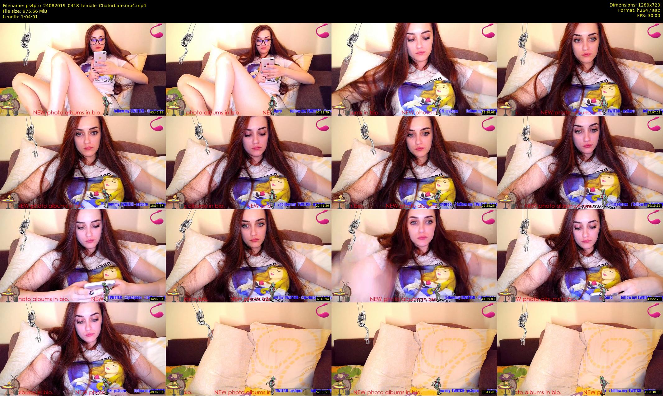 ps4pro — 65 minute Chaturbate female cam show recording, 720p, Aug 24, 2019