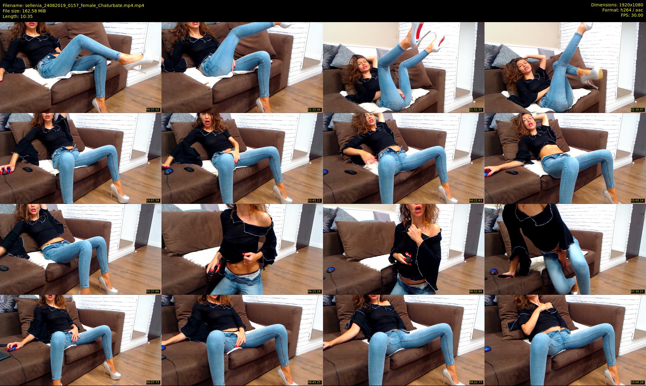 sellenia — 11 minute Chaturbate female cam show recording, 1080p, Aug 24, 2019