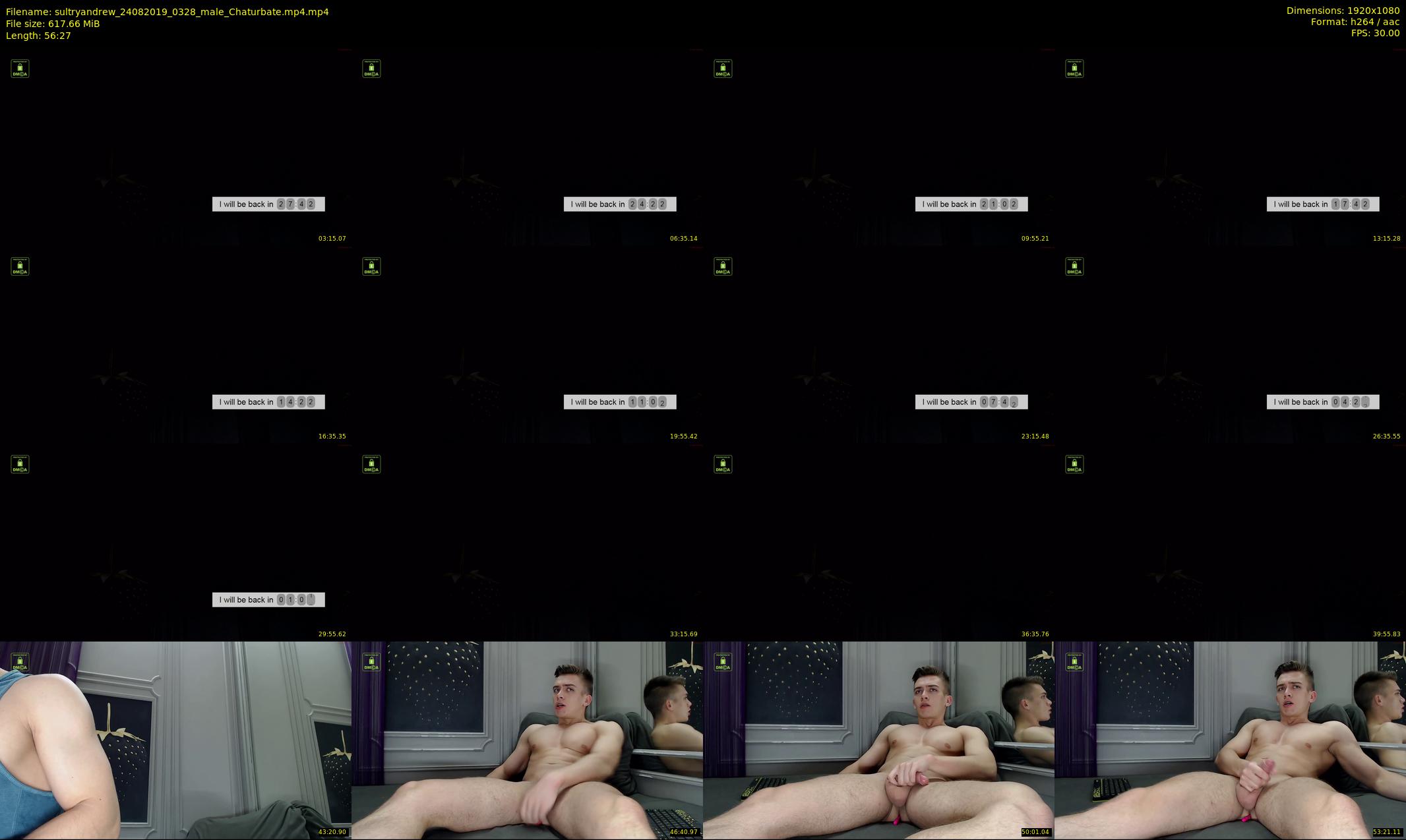 sultryandrew — 57 minute Chaturbate male cam show recording, 1080p, Aug 24, 2019