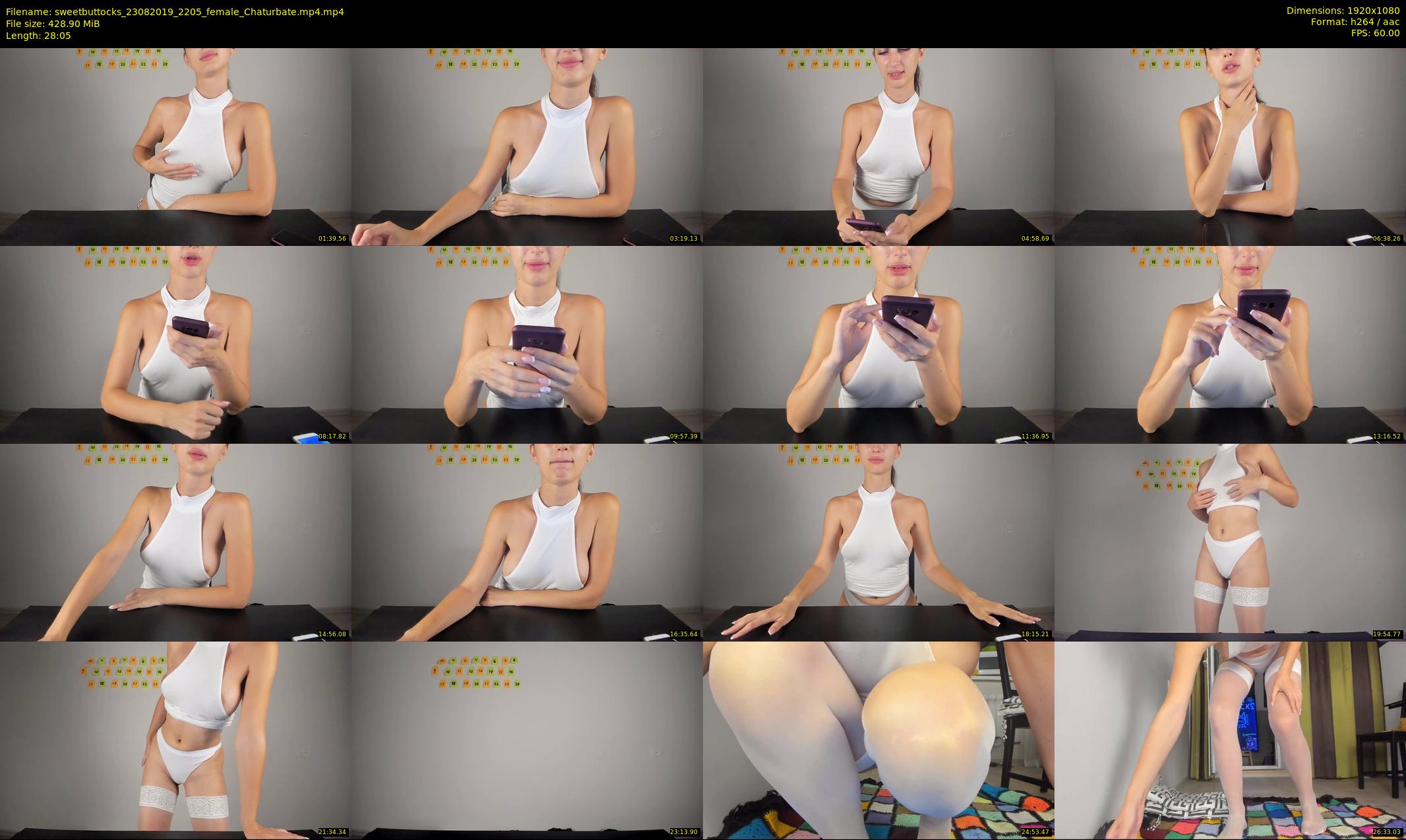sweetbuttocks — 29 minute Chaturbate female cam show recording, 1080p, Aug 23, 2019