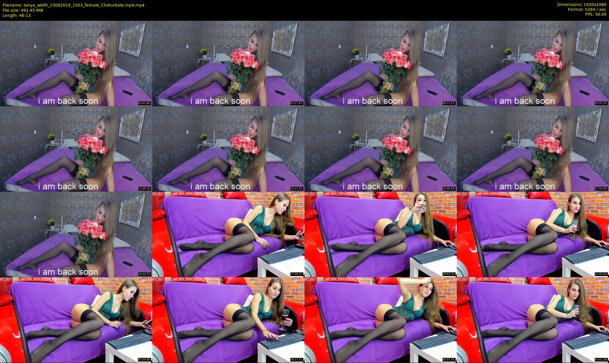 tanya_welth — 47 minute Chaturbate female cam show recording, 1080p, Aug 23, 2019
