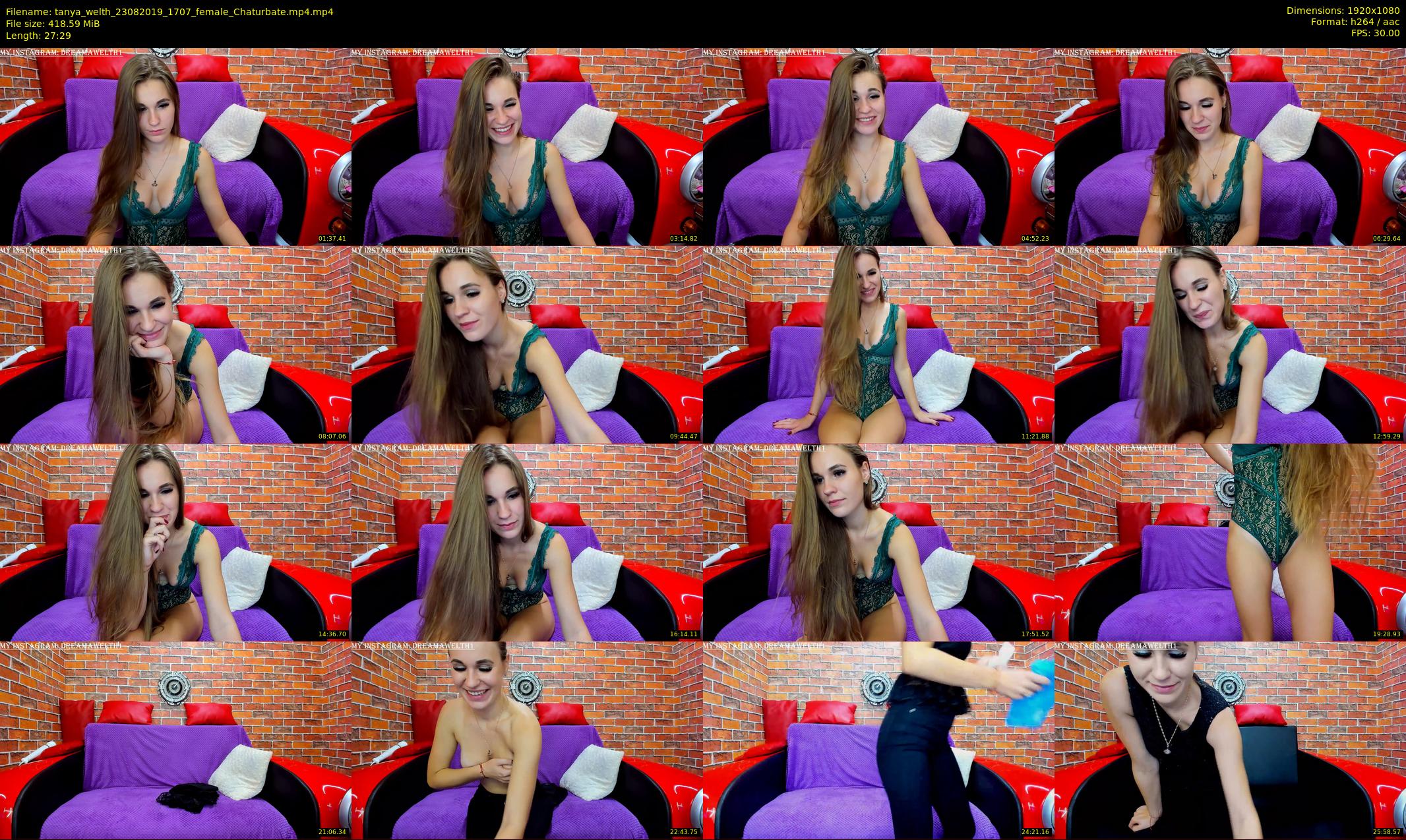 tanya_welth — 28 minute Chaturbate female cam show recording, 1080p, Aug 23, 2019
