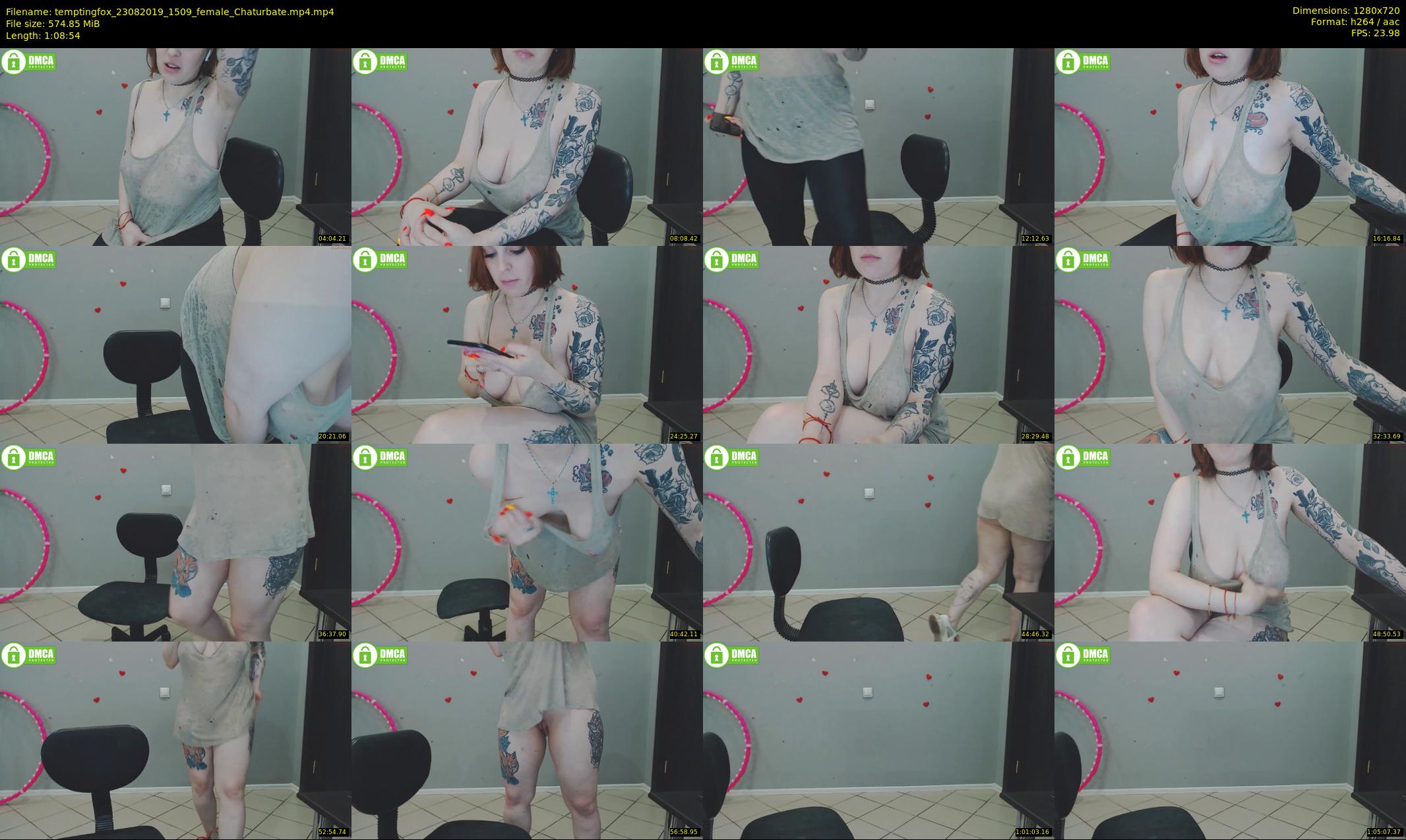 temptingfox — 69 minute Chaturbate female cam show recording, 720p, Aug 23, 2019