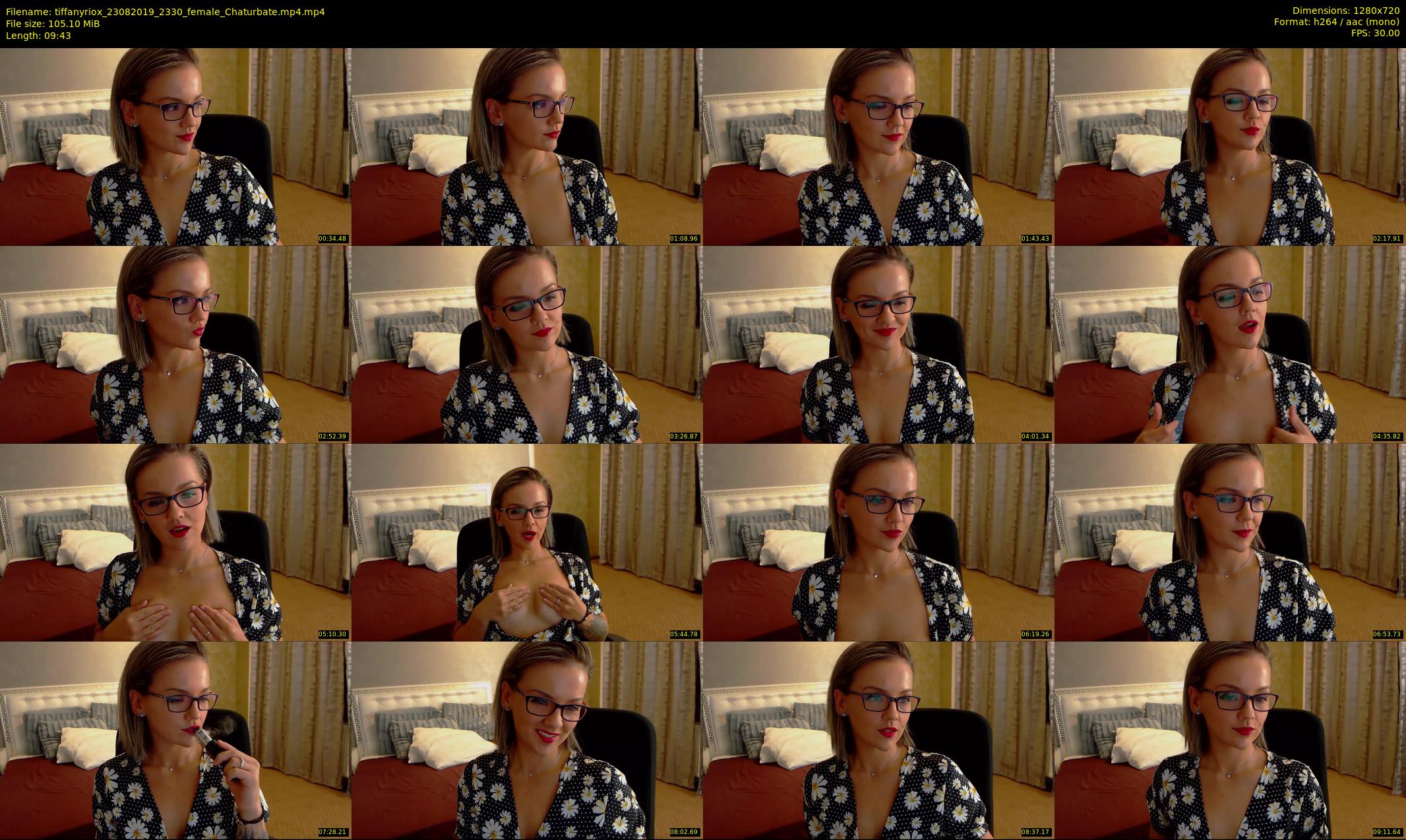 tiffanyriox — 10 minute Chaturbate female cam show recording, 720p, Aug 23, 2019