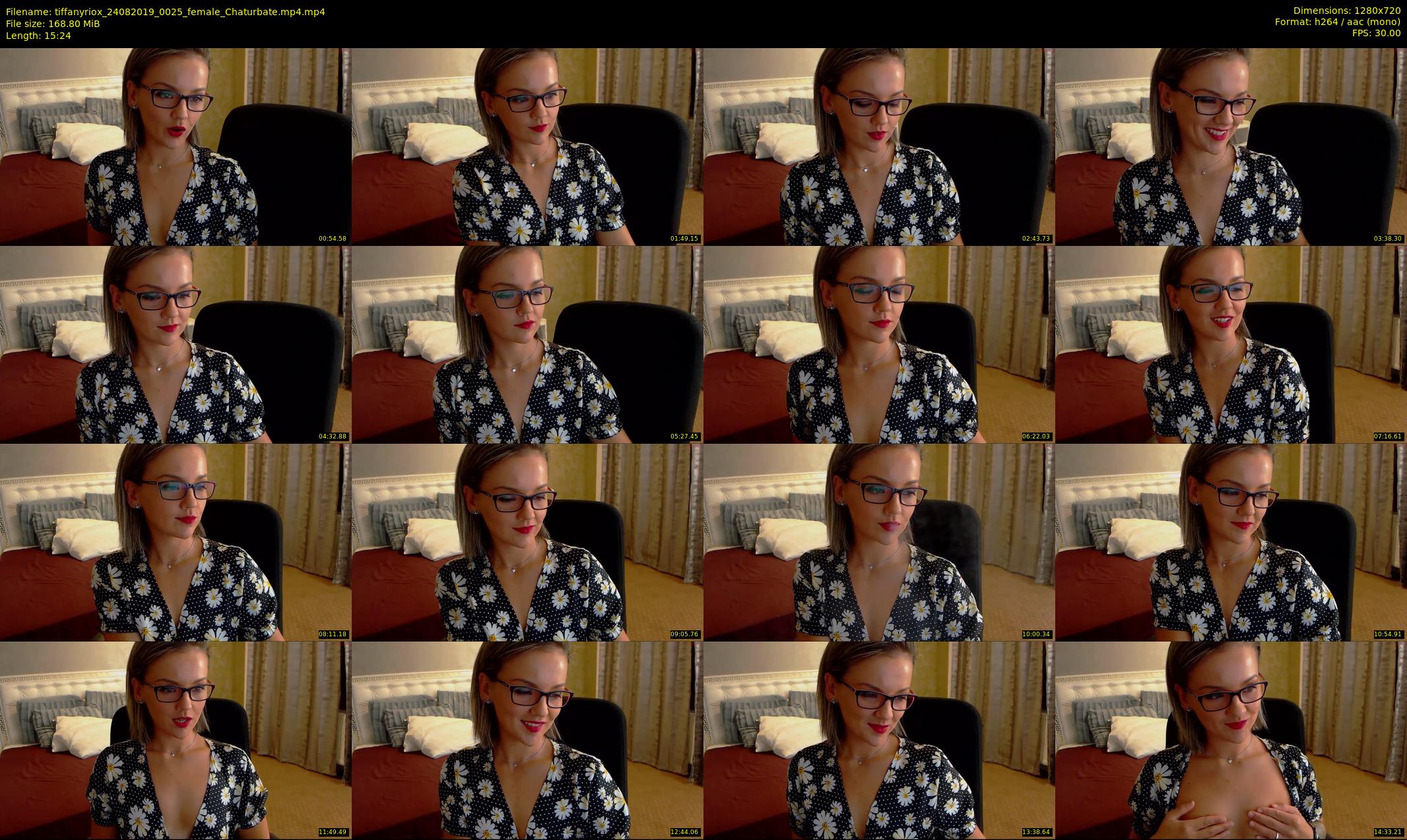 tiffanyriox — 16 minute Chaturbate female cam show recording, 720p, Aug 24, 2019