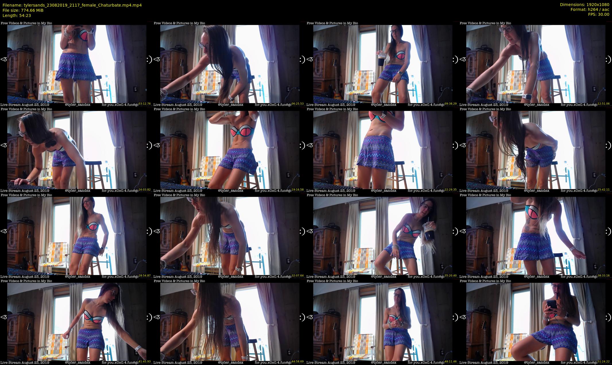 tylersands — 55 minute Chaturbate female cam show recording, 1080p, Aug 23, 2019
