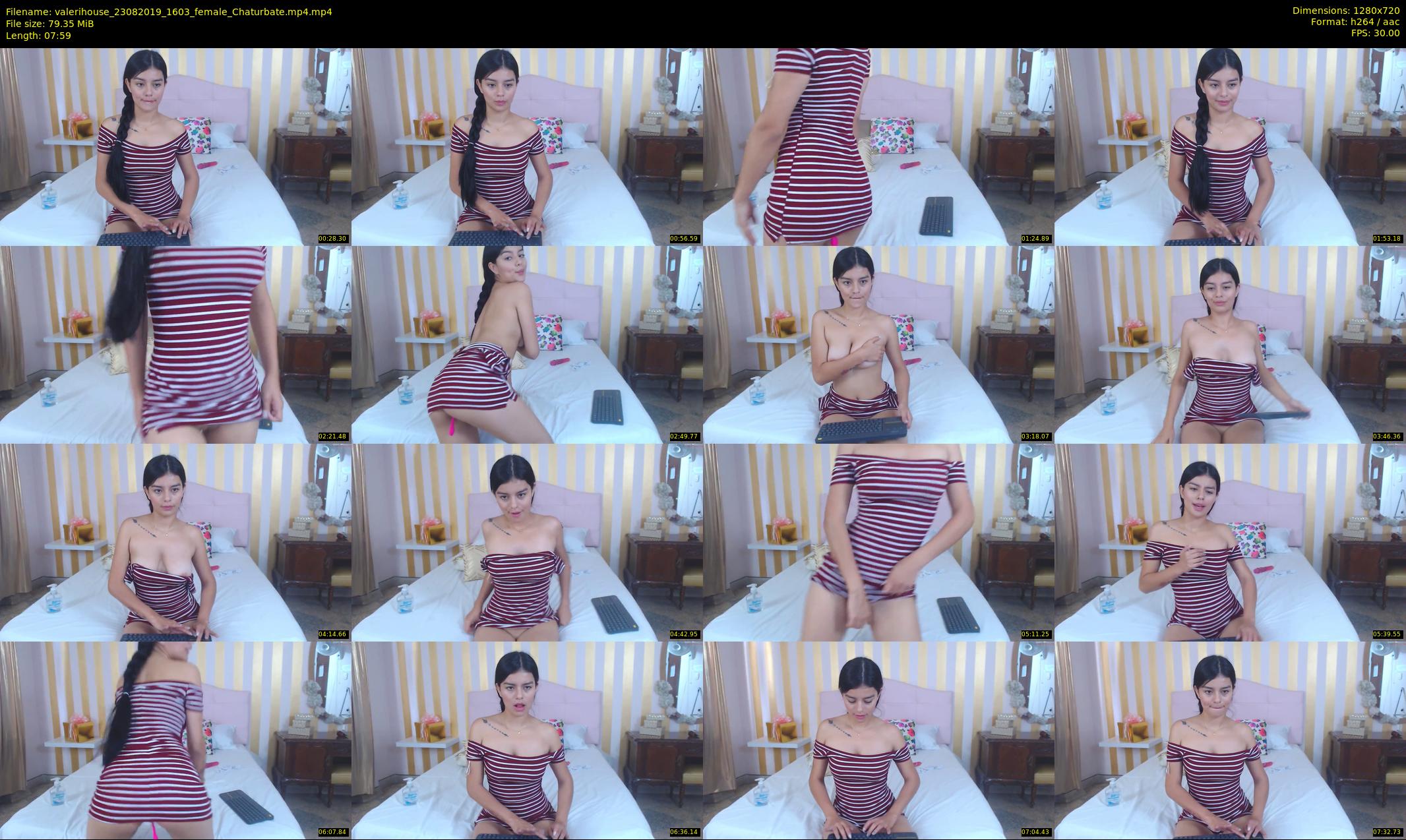 valerihouse — 8 minute Chaturbate female cam show recording, 720p, Aug 23, 2019