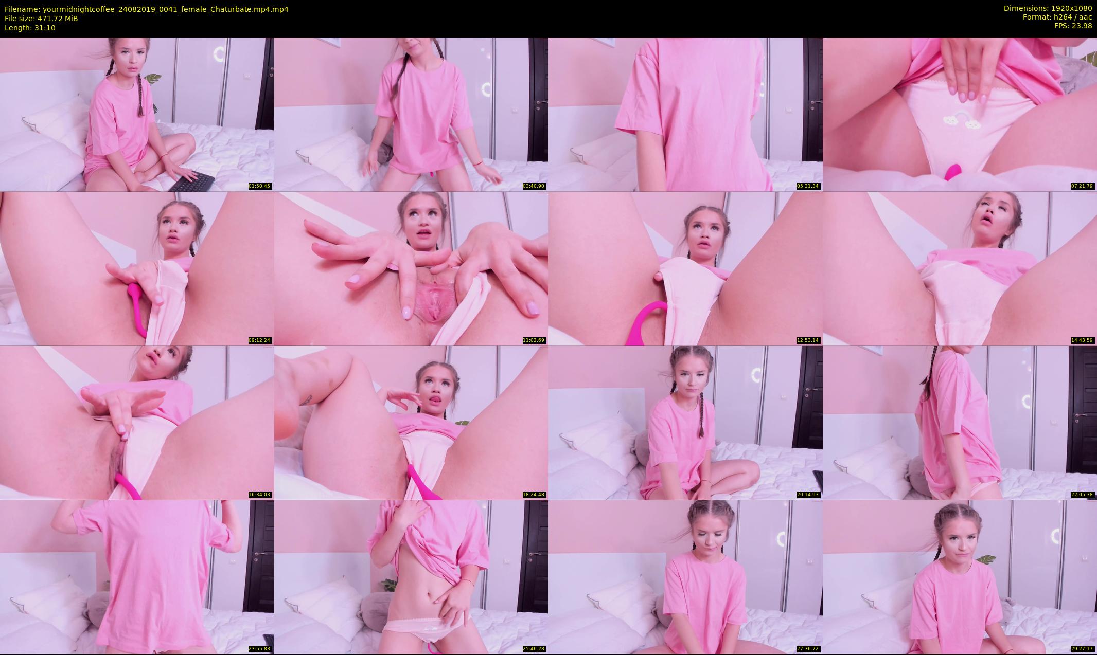 yourmidnightcoffee — 32 minute Chaturbate female cam show recording, 1080p, Aug 24, 2019