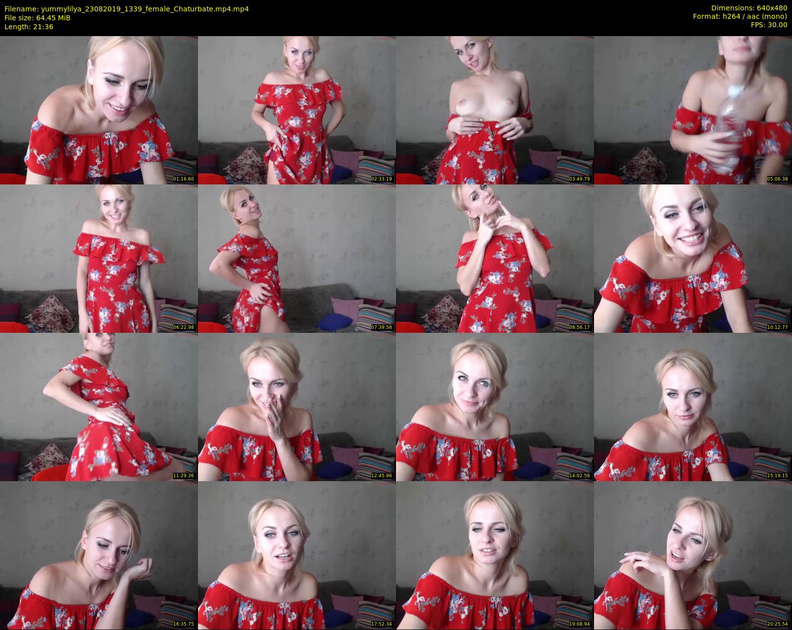 yummylilya — 22 minute Chaturbate female cam show recording, 480p, Aug 23, 2019
