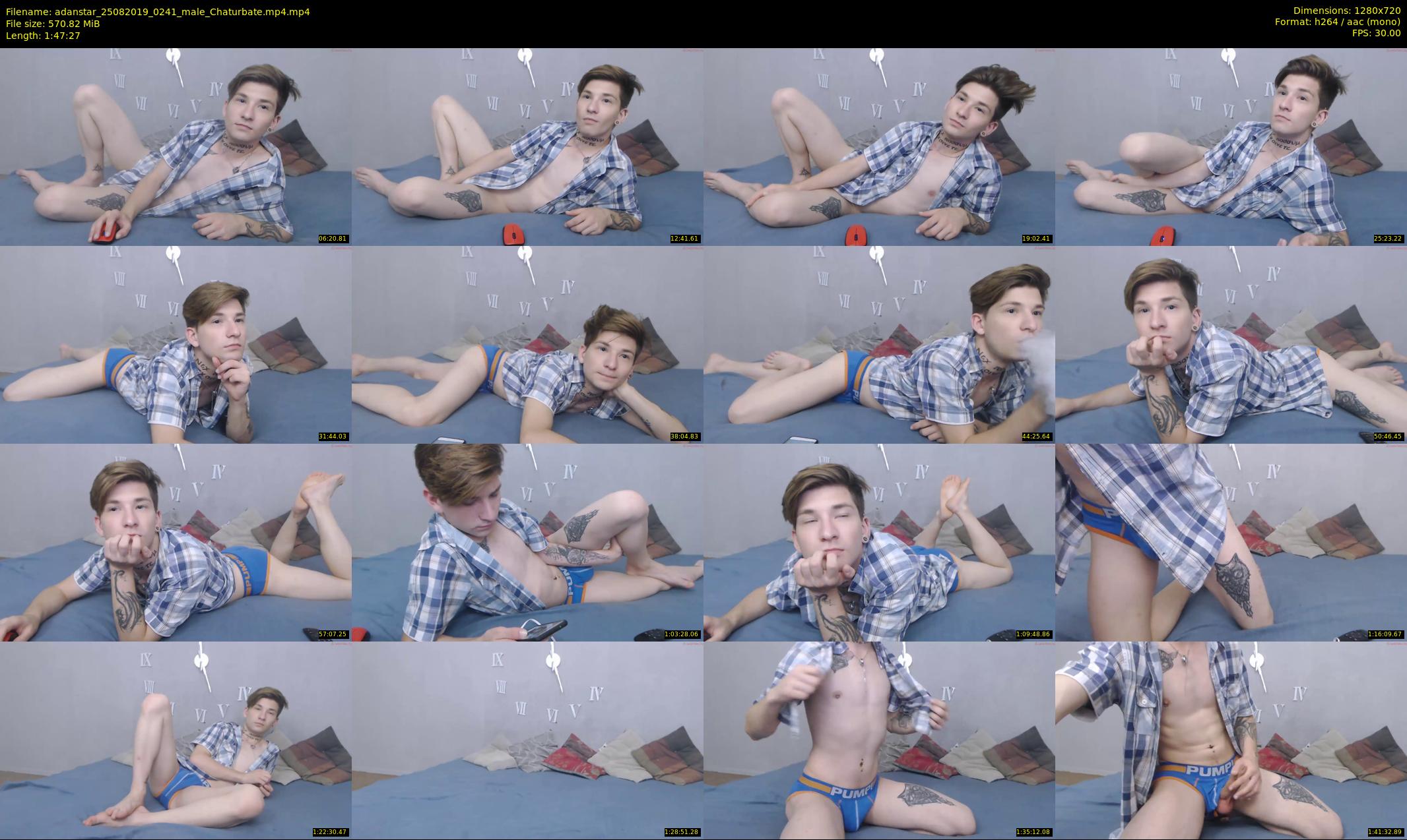 adanstar — 108 minute Chaturbate male cam show recording, 720p, Aug 25, 2019