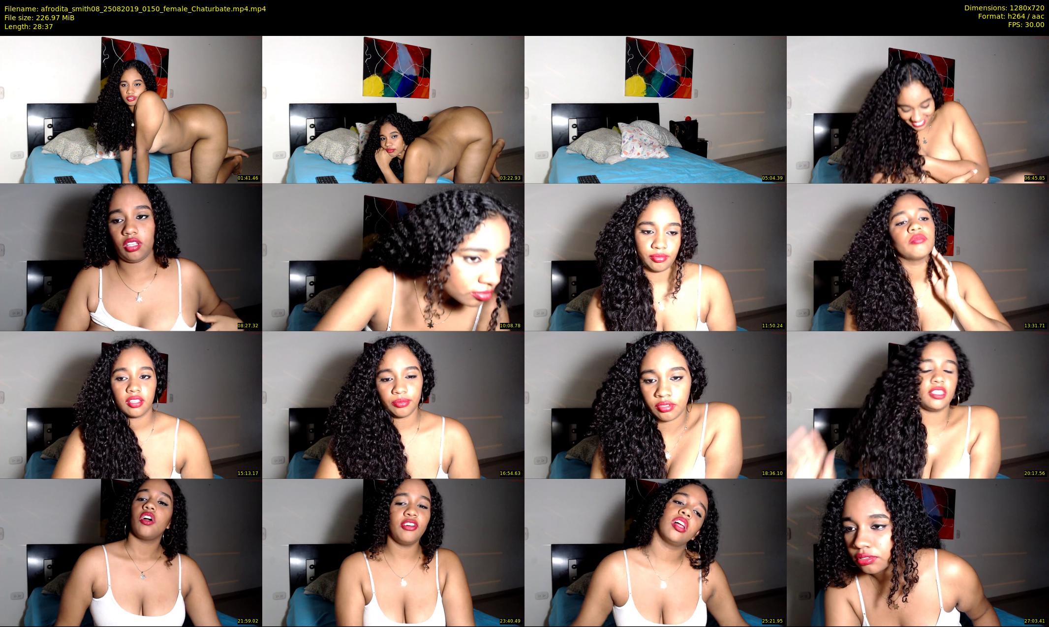 afrodita_smith08 — 29 minute Chaturbate female cam show recording, 720p, Aug 25, 2019